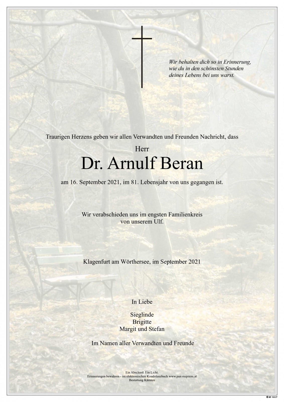 Parte Dr. Arnulf Beran