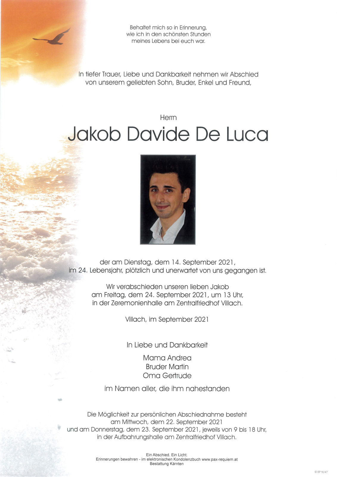 Parte Jakob Davide De Luca