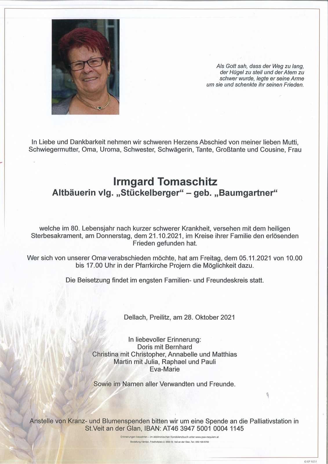 Parte Irmgard Tomaschitz