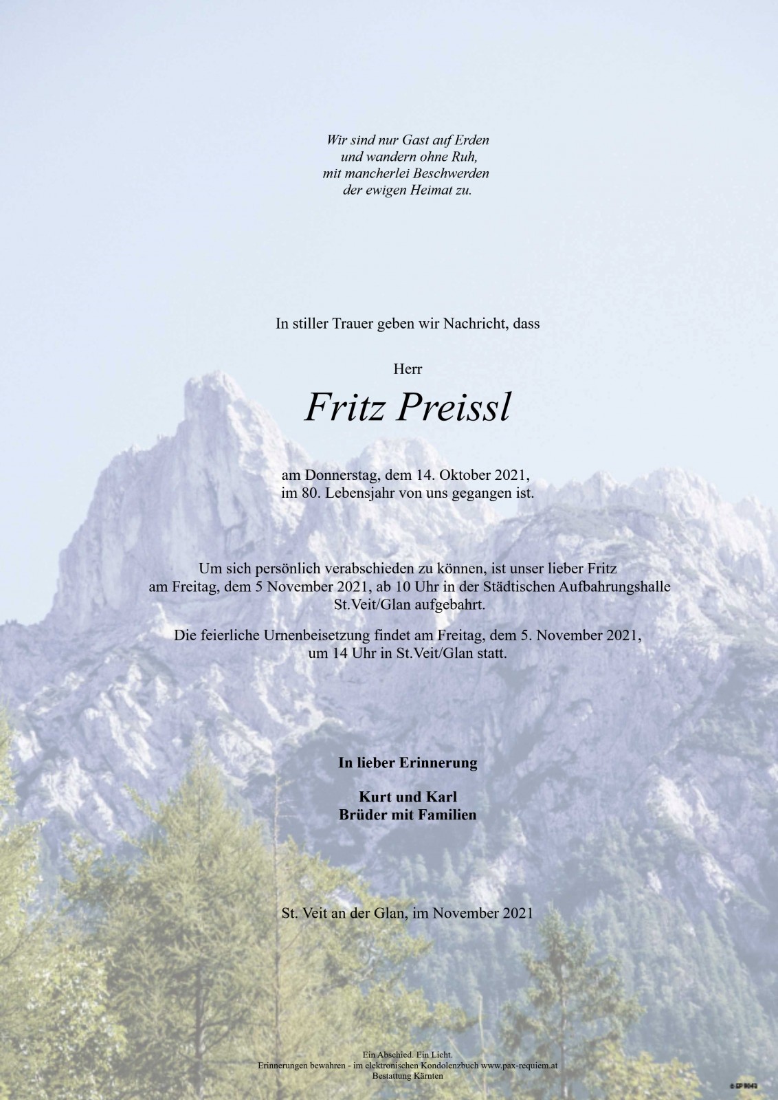 Parte Fritz Preissl