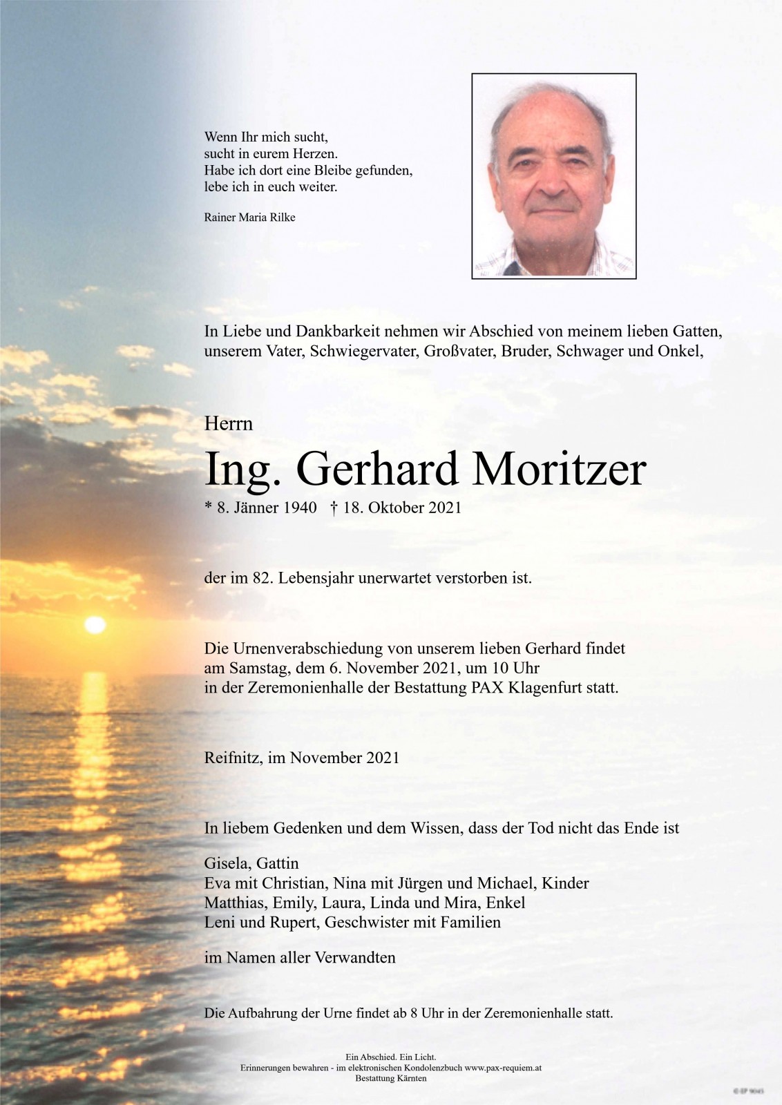 Parte Ing. Gerhard Moritzer