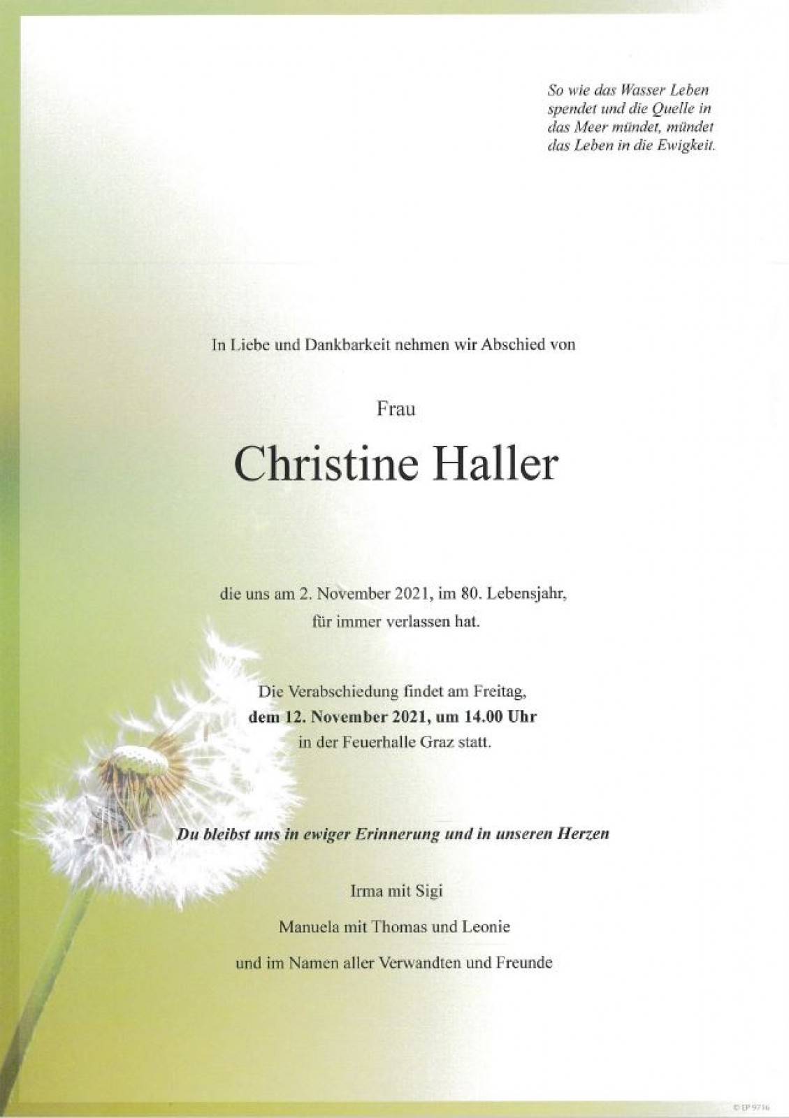 Parte Christine Haller