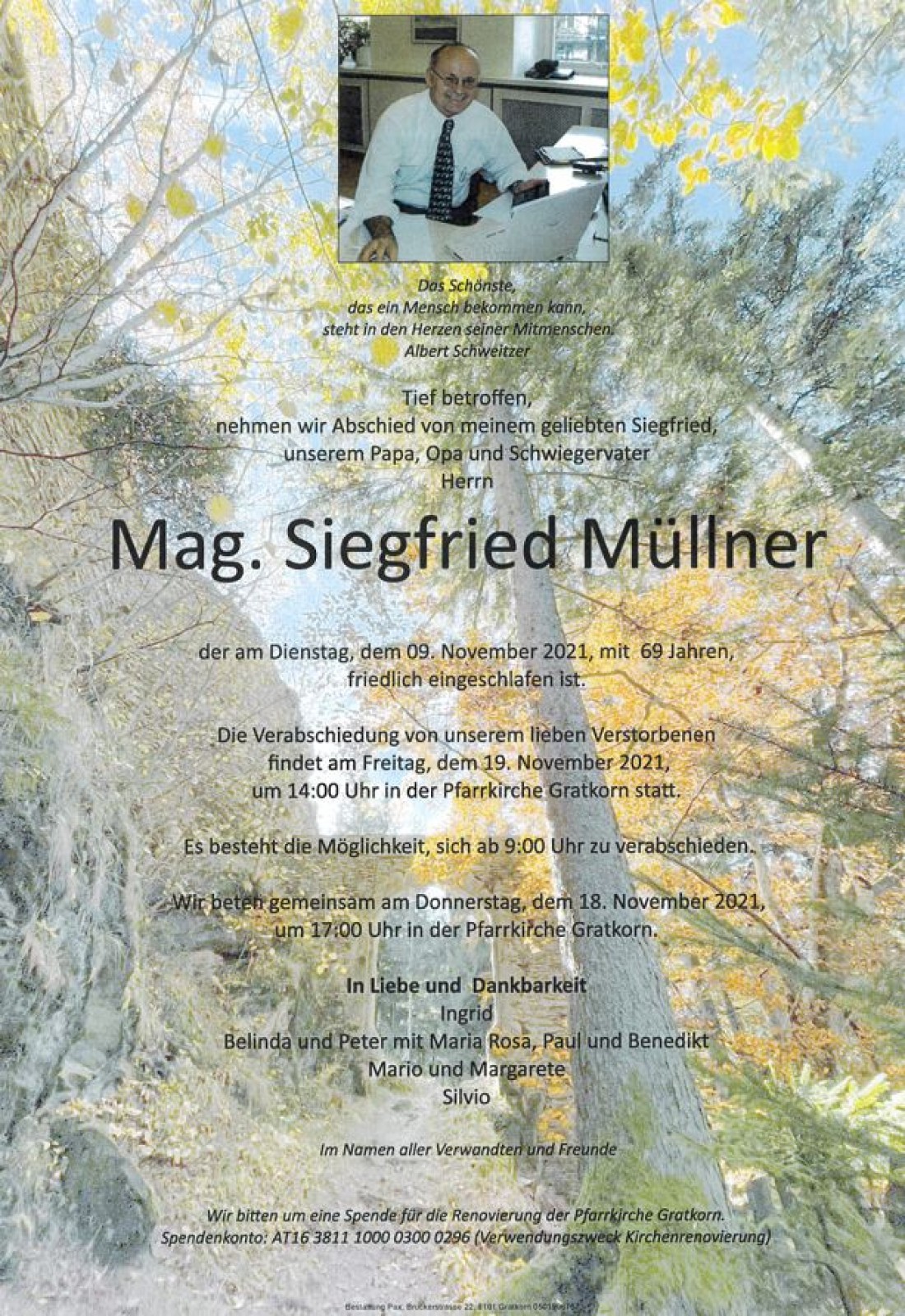 Parte Mag. Siegfried Müllner