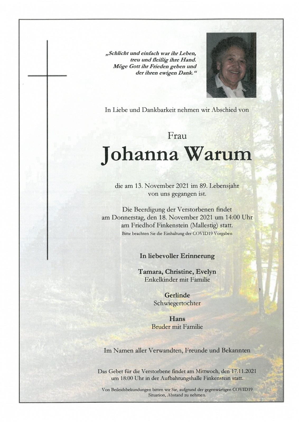 Parte Johanna Warum