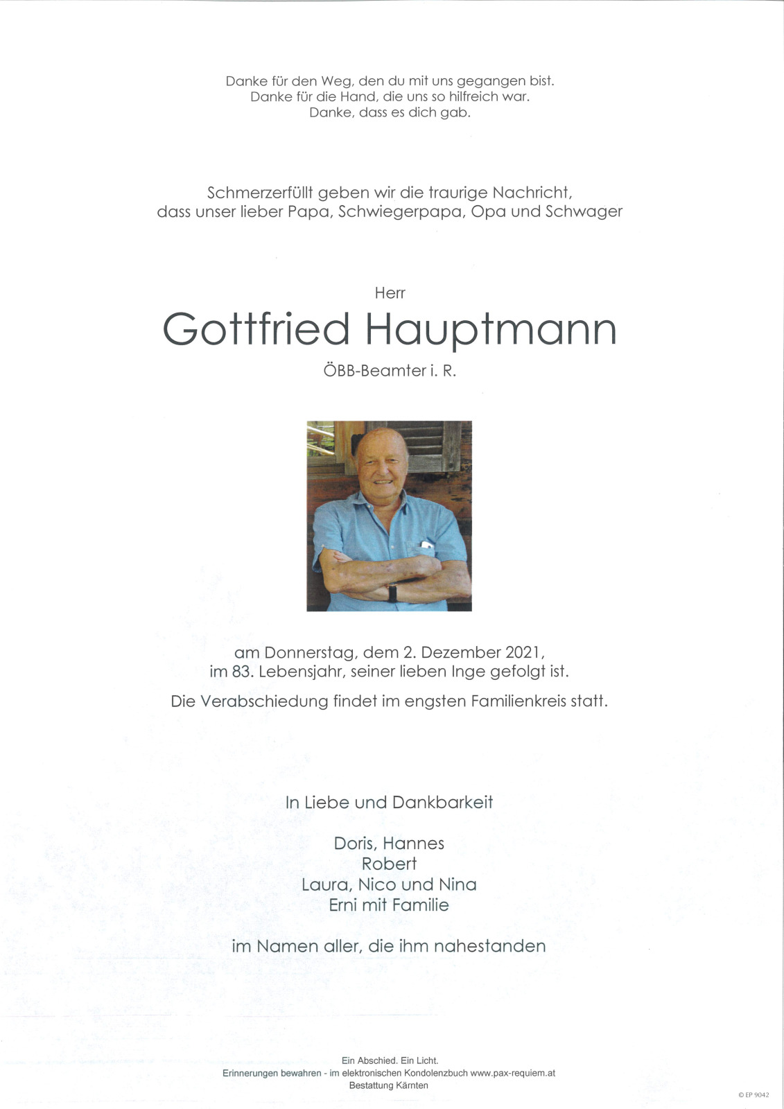 Parte Gottfried Hauptmann