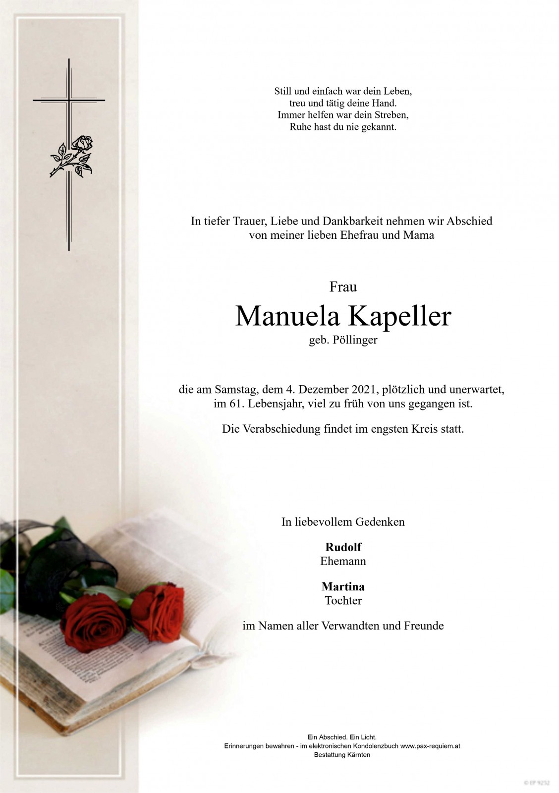 Parte Manuela Kapeller geb. Pöllinger