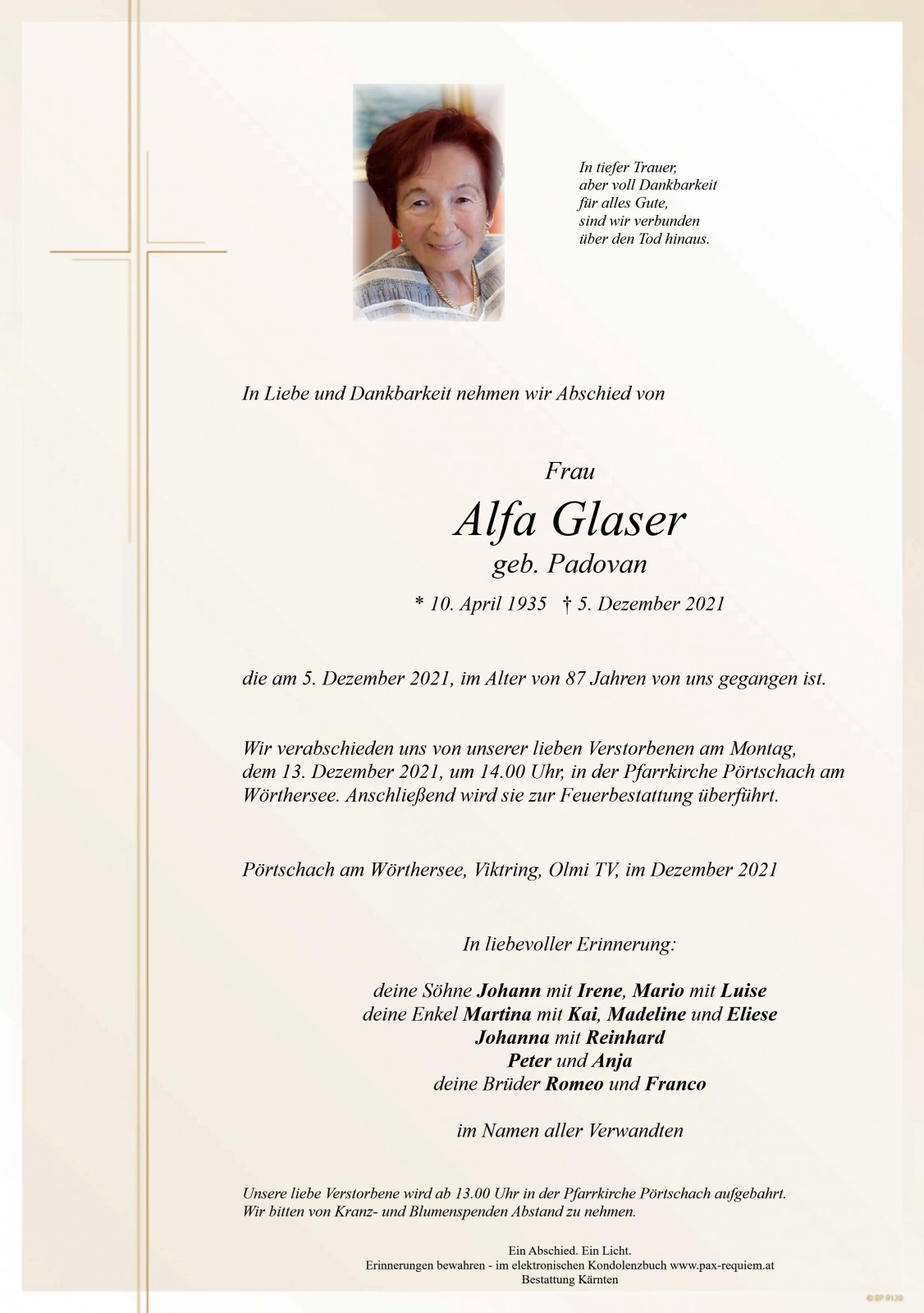 Parte Alfa Glaser