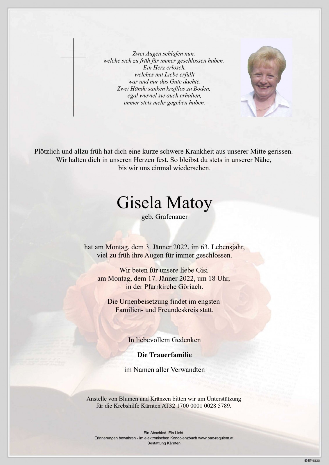 Parte Gisela Matoy geb. Grafenauer