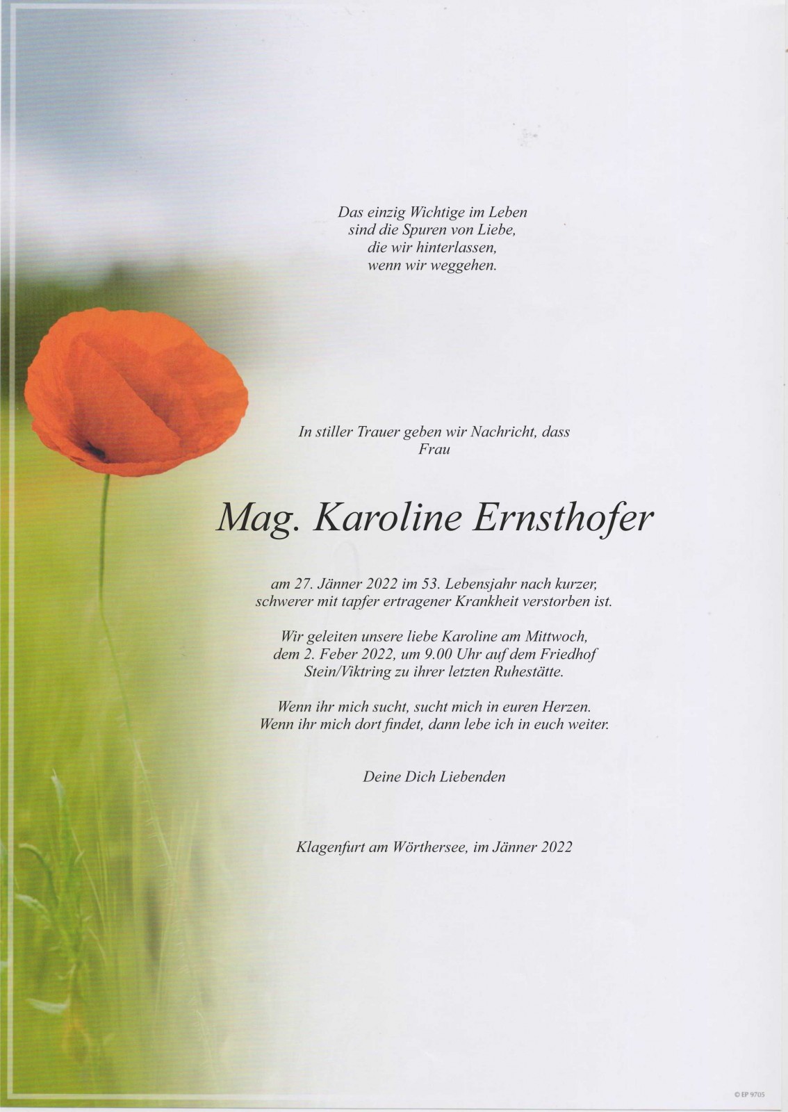 Parte Mag. Karoline Ernsthofer