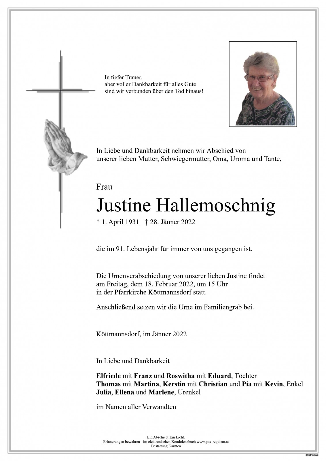 Parte Justine Hallemoschnig