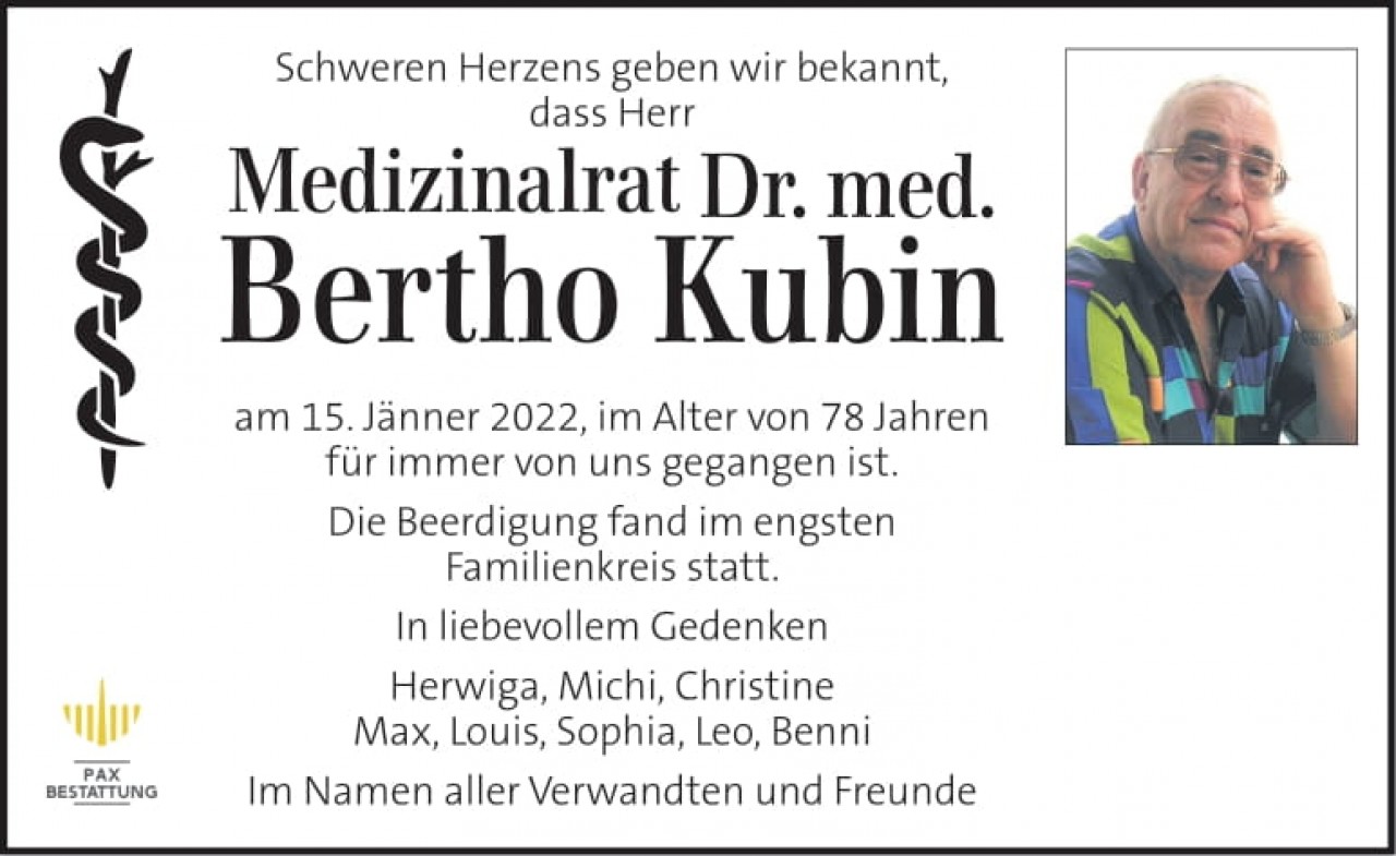 Parte Dr. Bertho Kubin