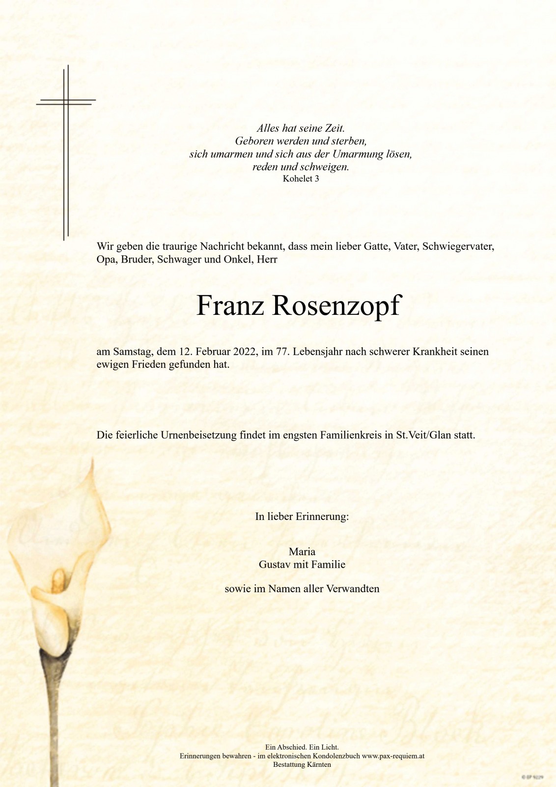 Parte Franz Rosenzopf