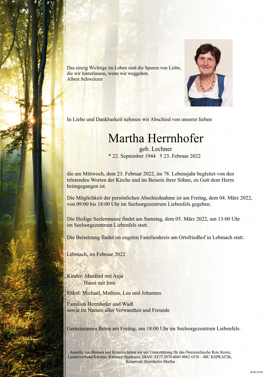 Parte Martha Herrnhofer