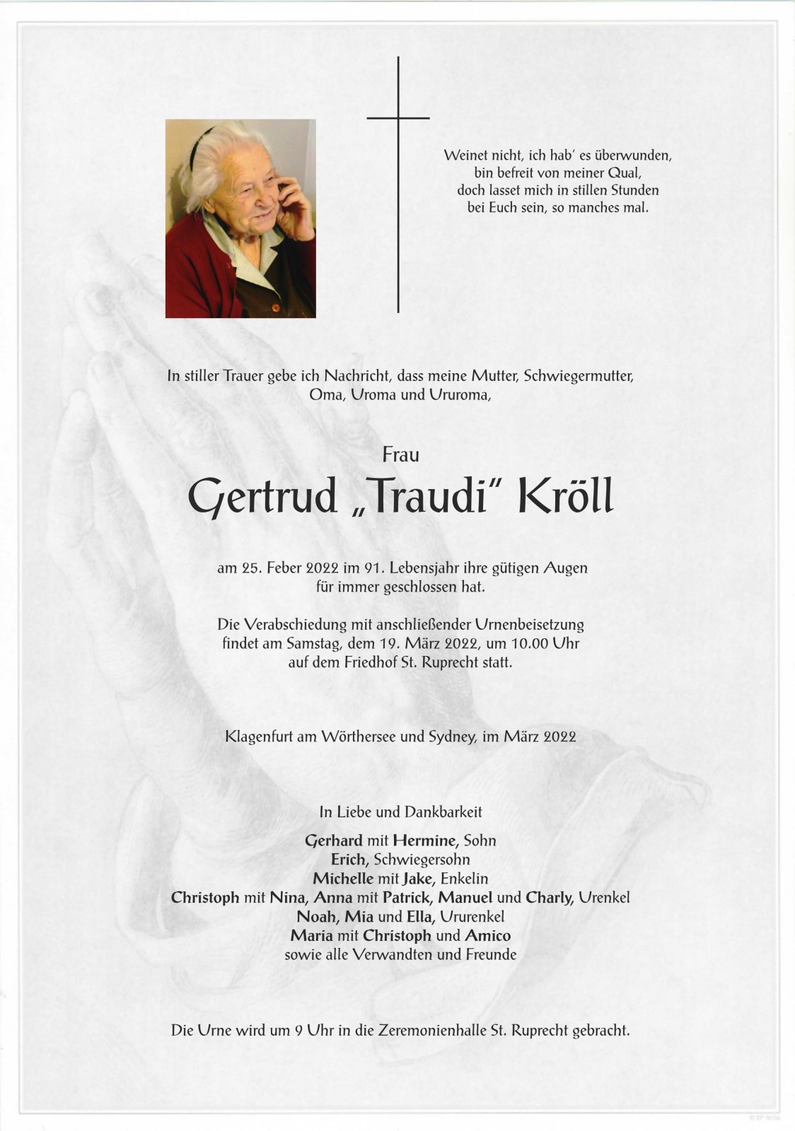 Parte Gertrud"Traudi" Kröll