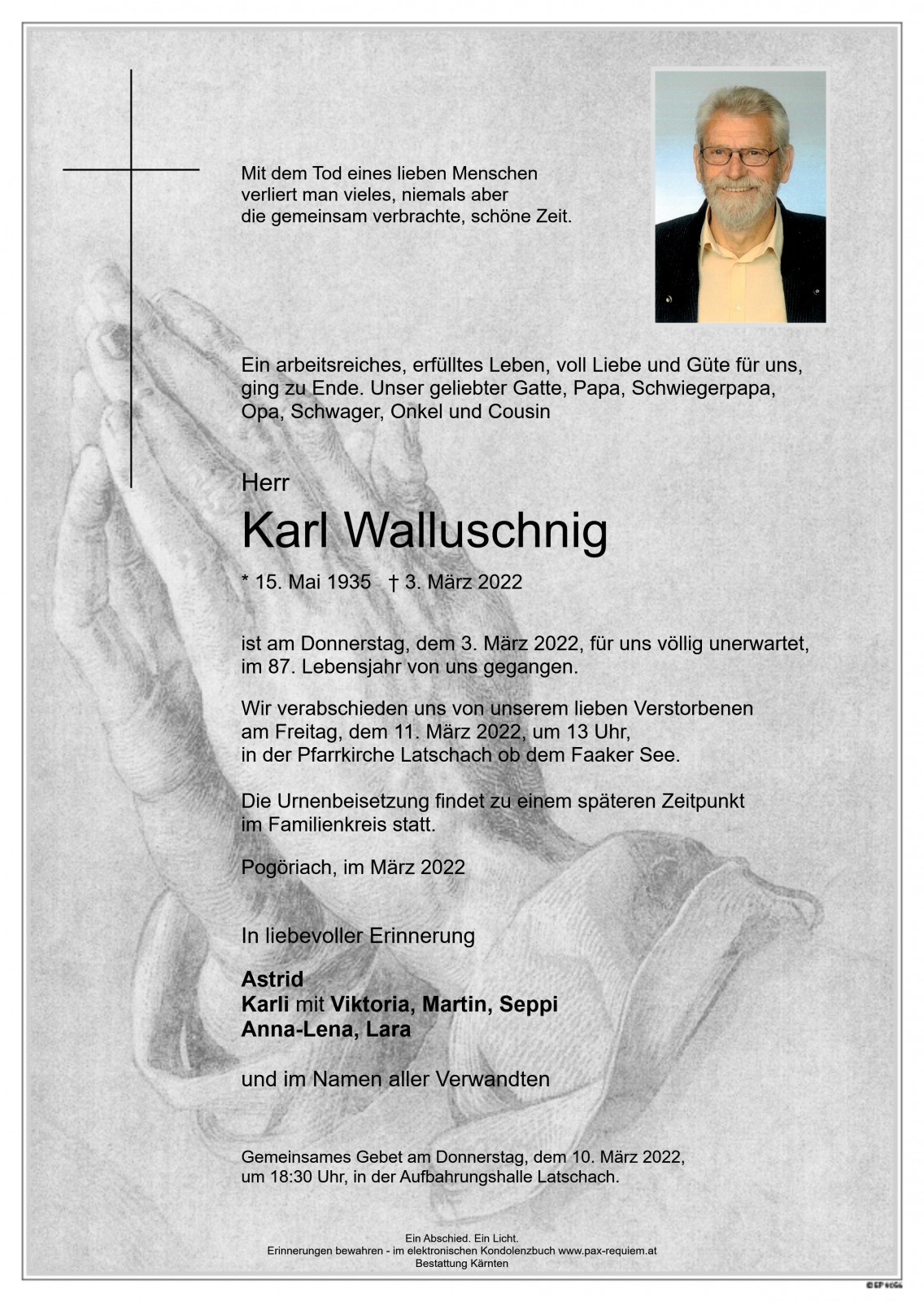 Parte Karl Walluschnig