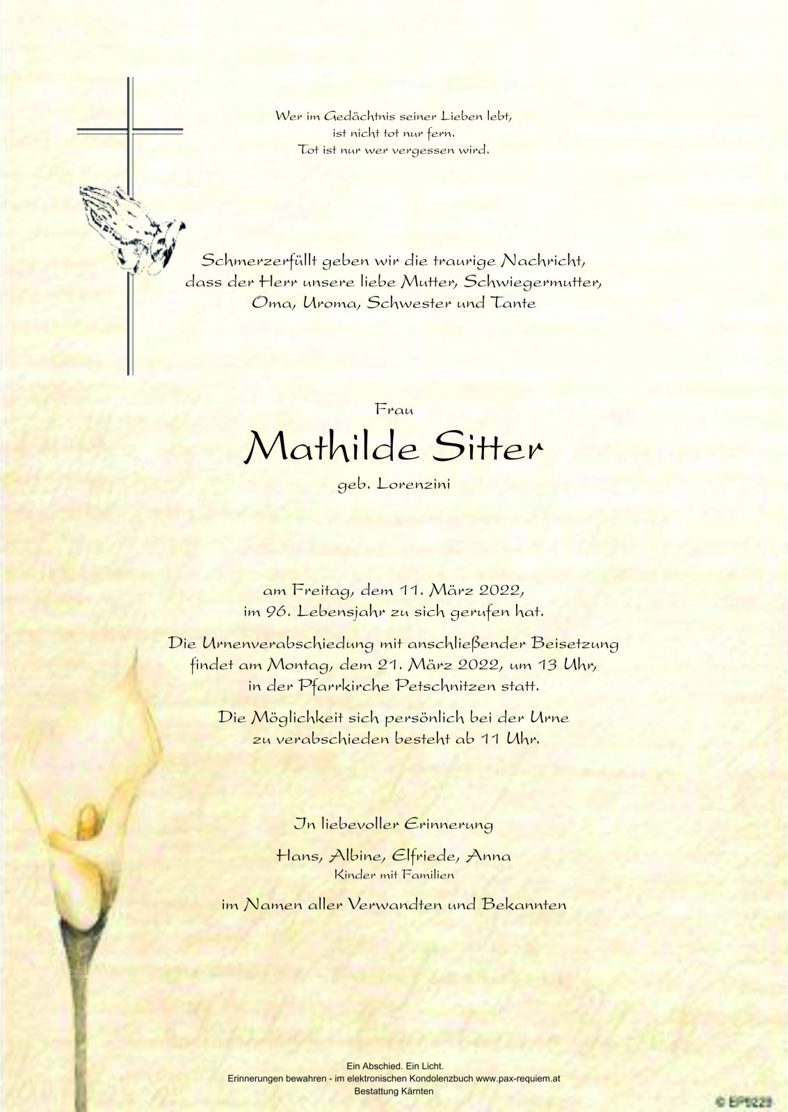 Parte Mathilde Sitter