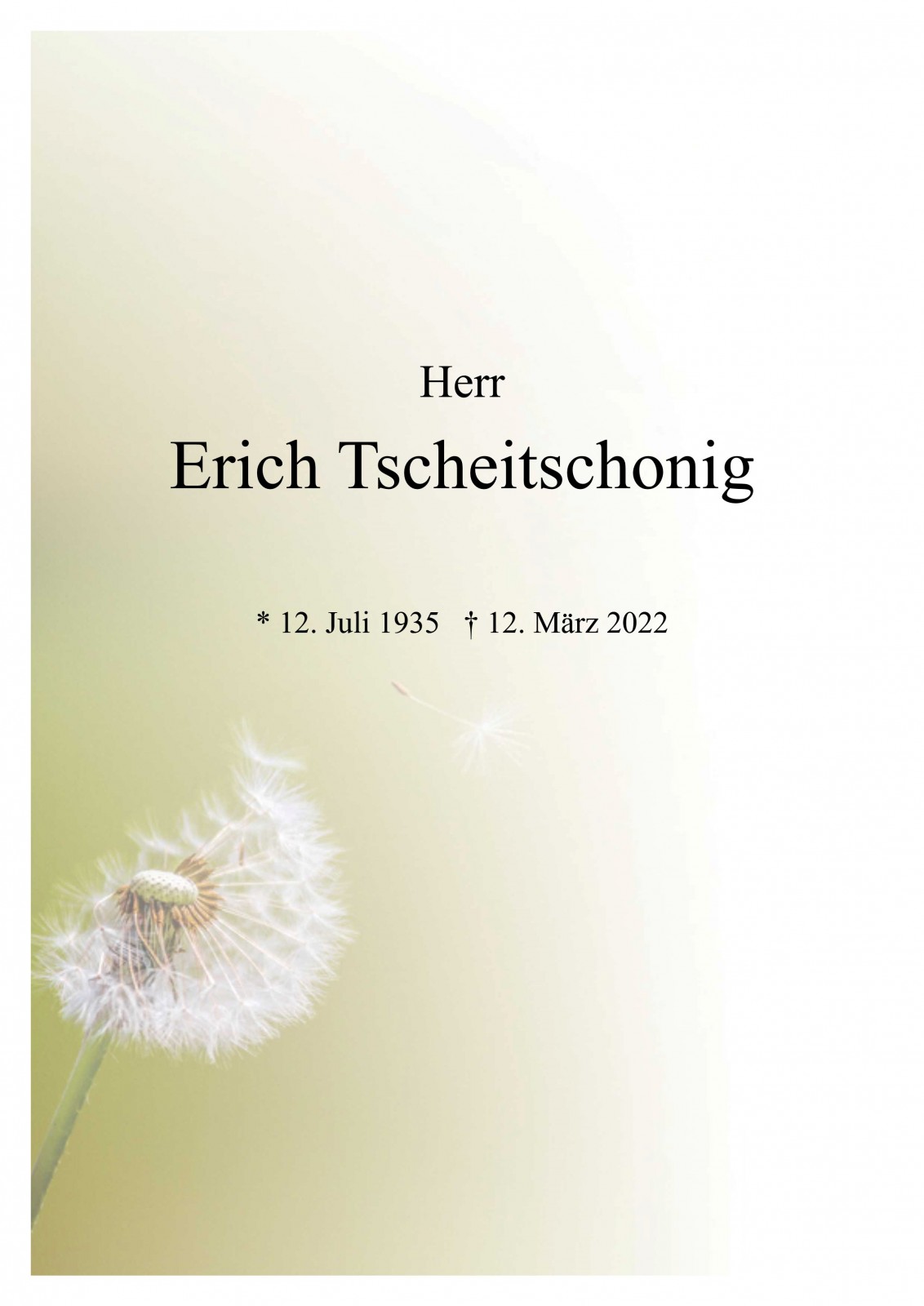 Parte Erich Tscheitschonig