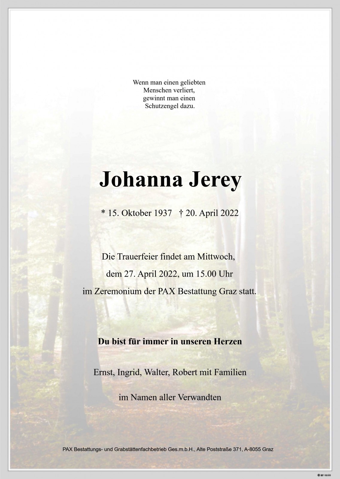 Parte Johanna Jerey