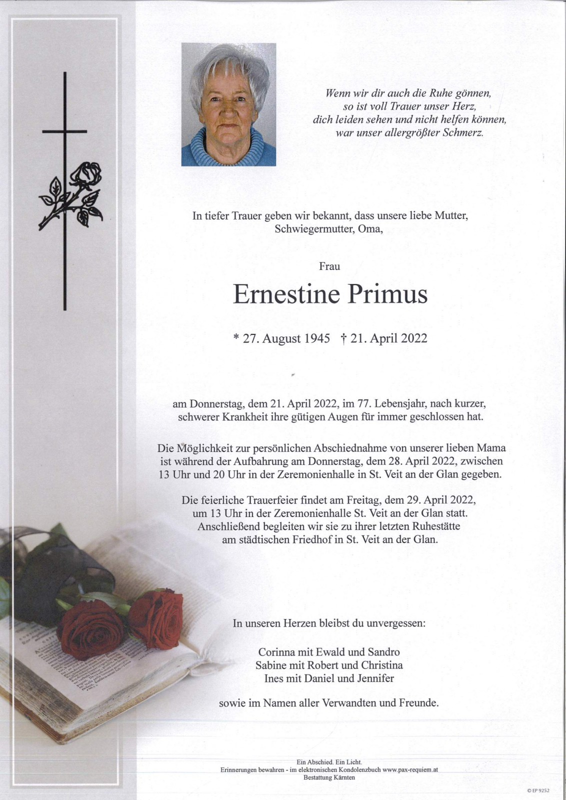 Parte Ernestine Primus