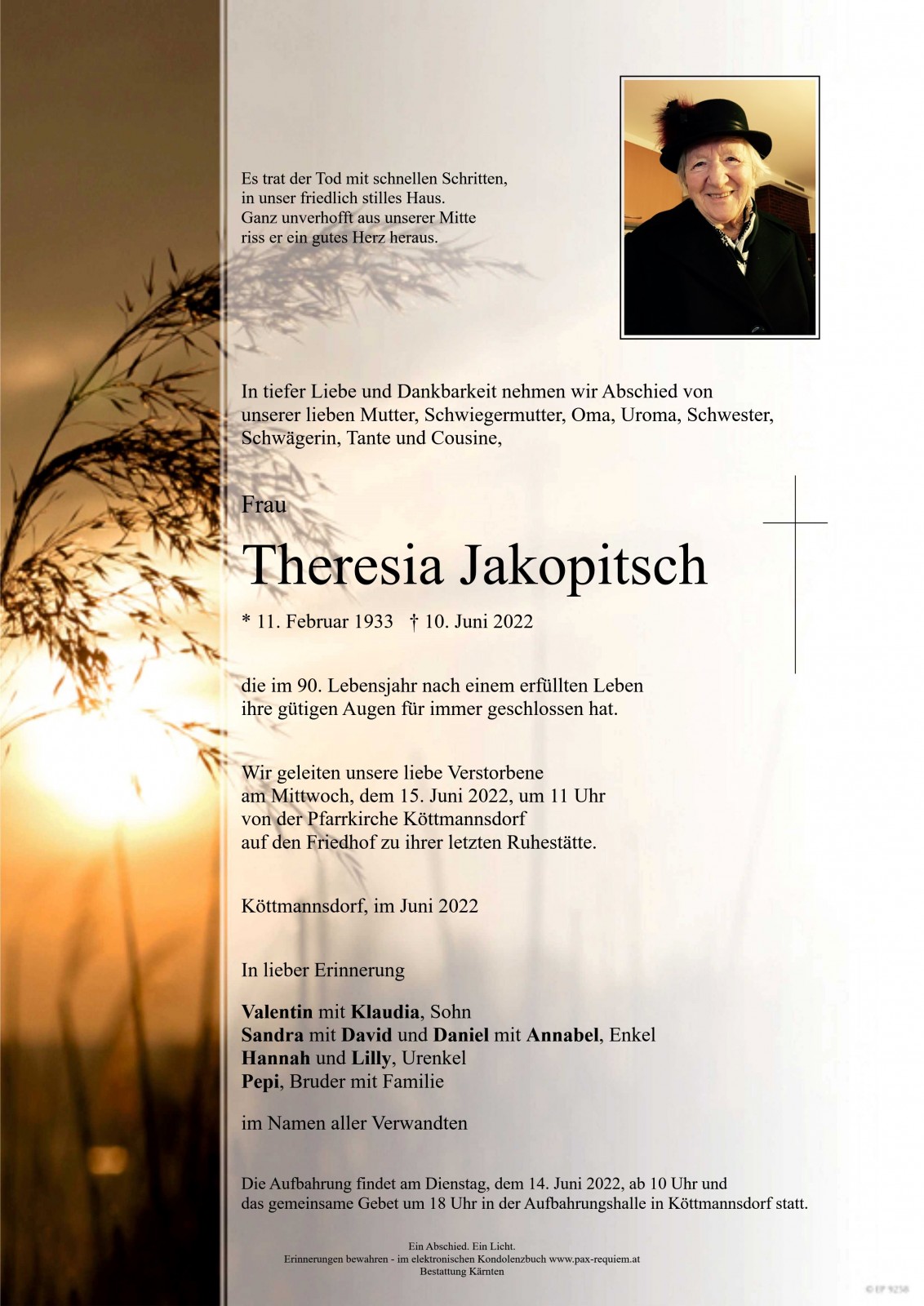 Parte Theresia Jakopitsch