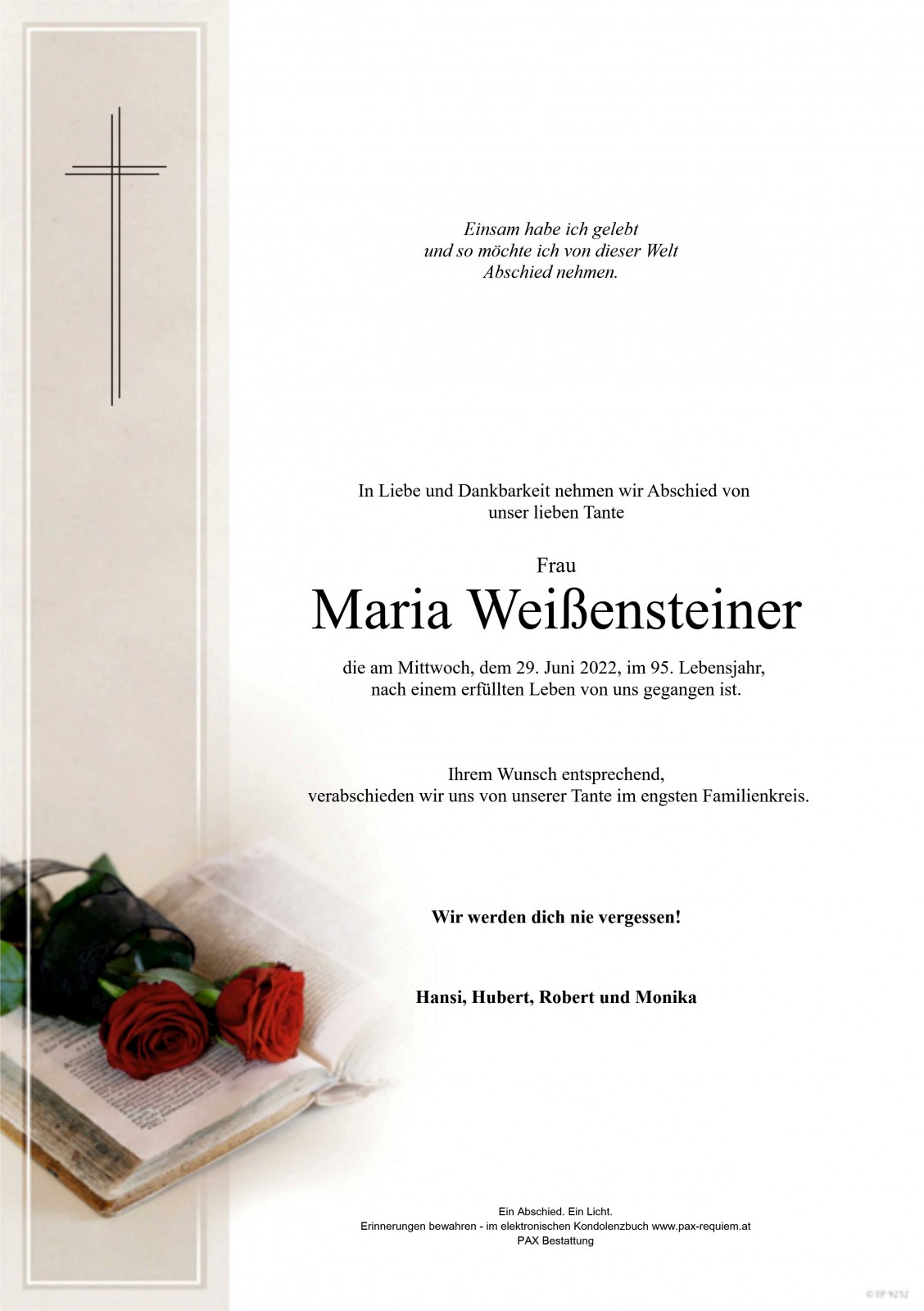 Parte Maria Weißensteiner