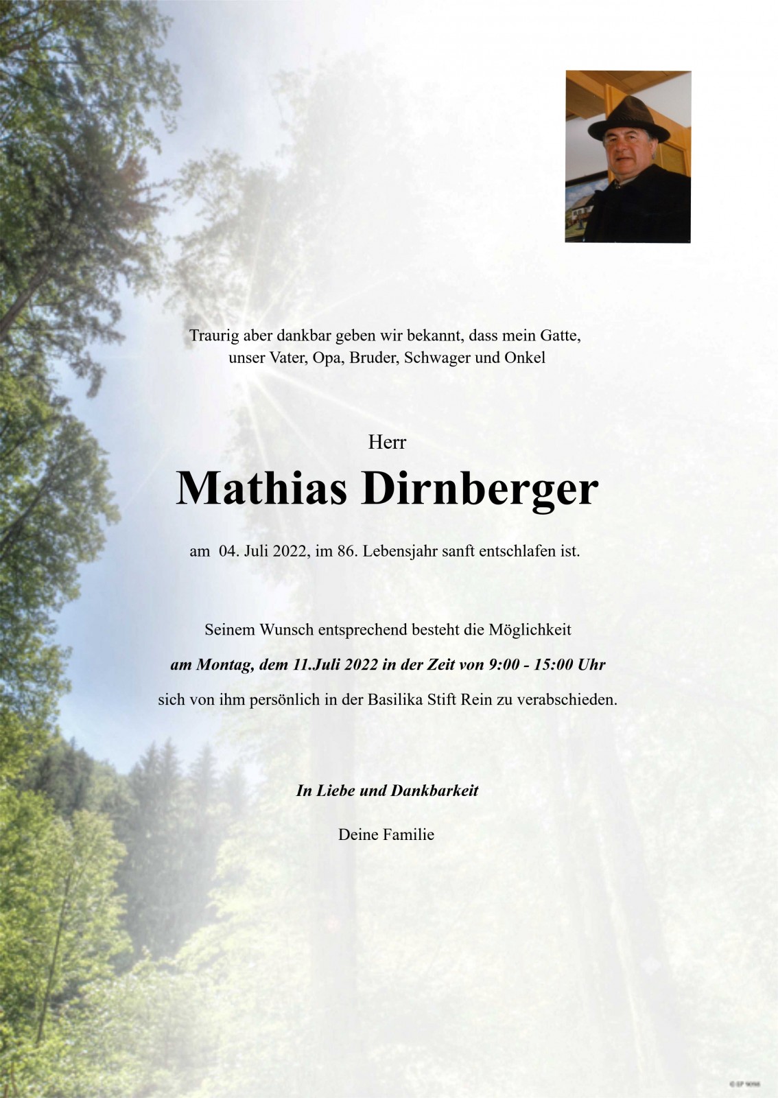 Parte Mathias Dirnberger