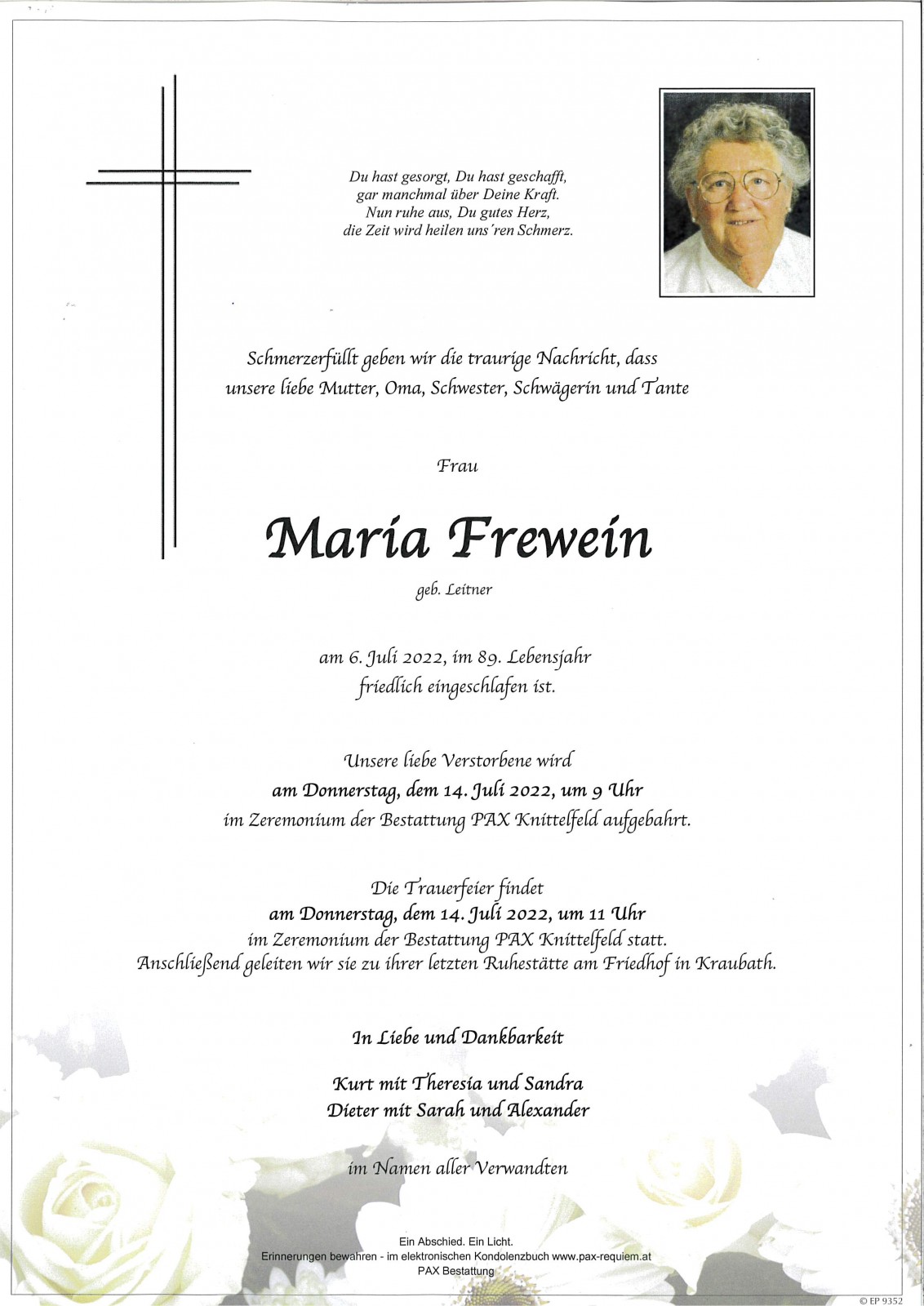 Parte Maria Frewein