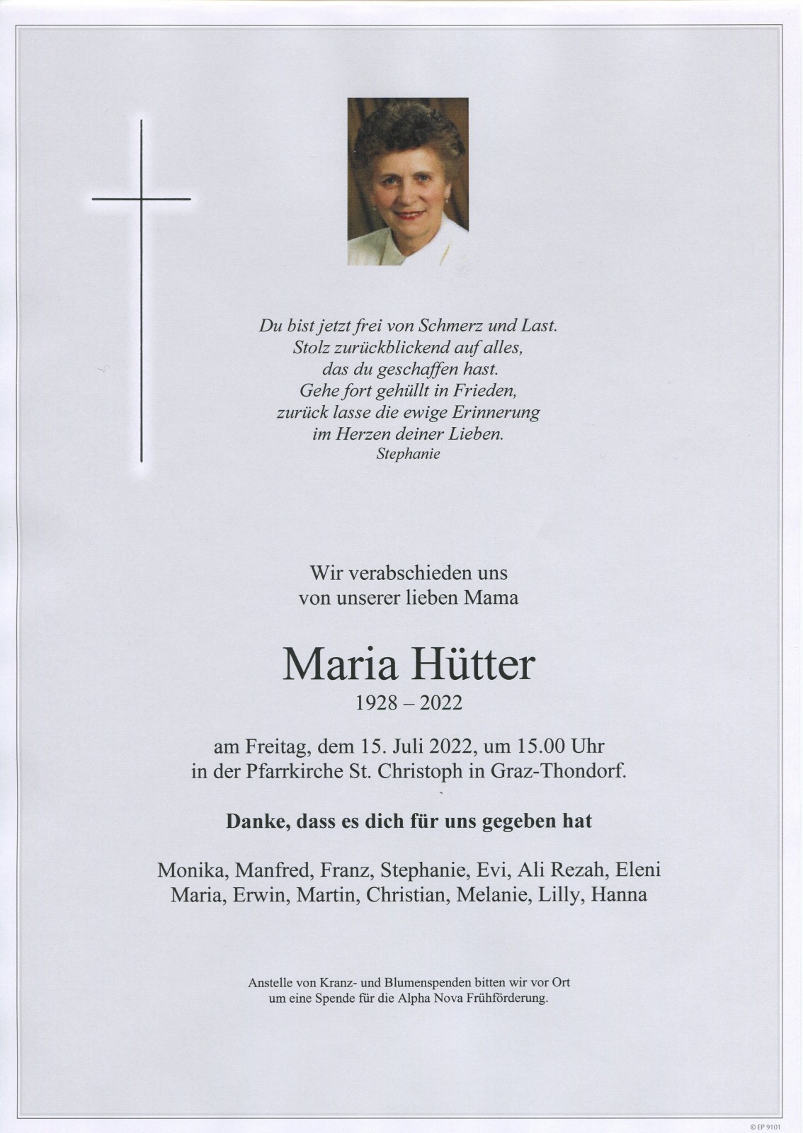 Parte Maria Hütter