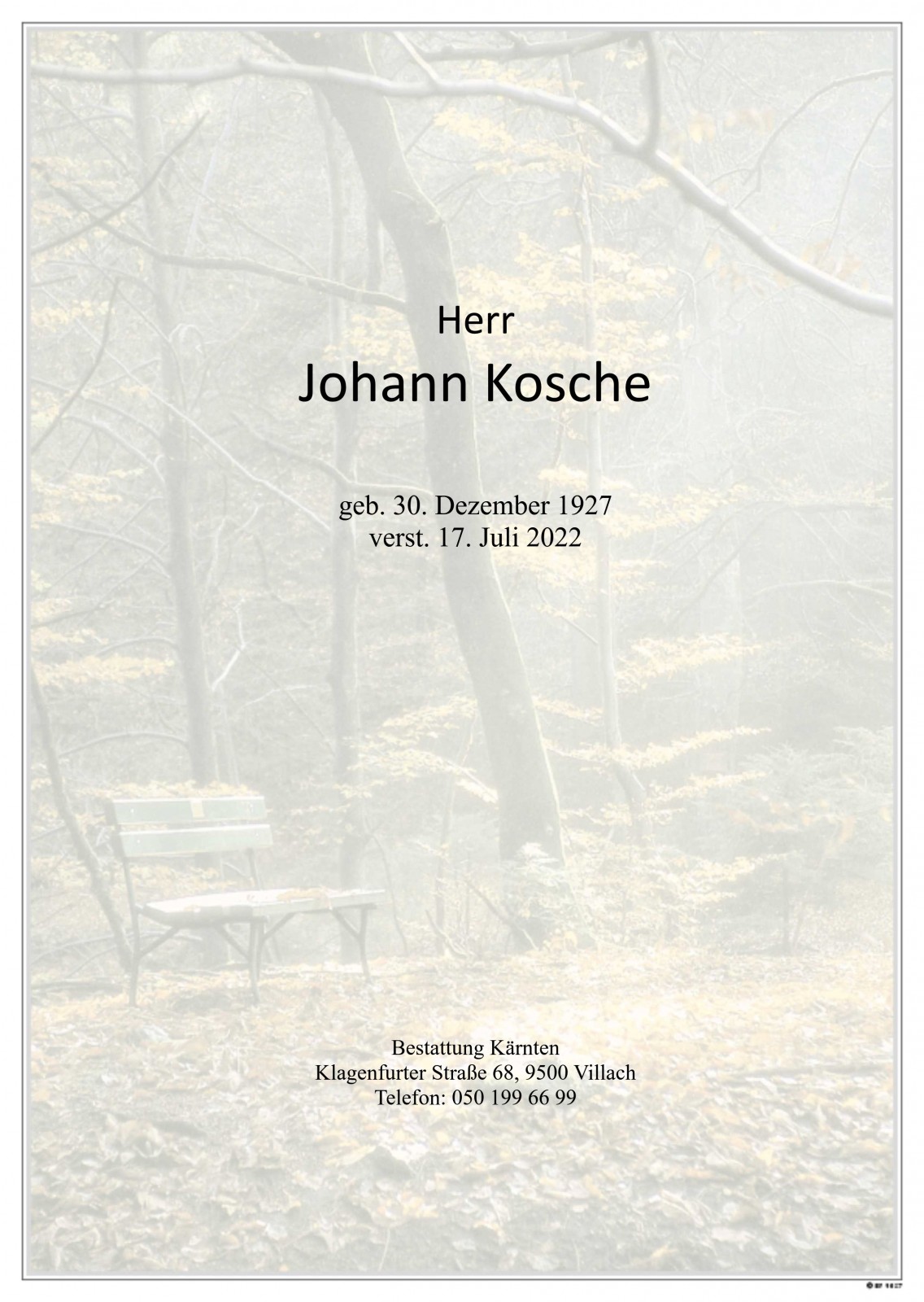 Parte Johann Kosche