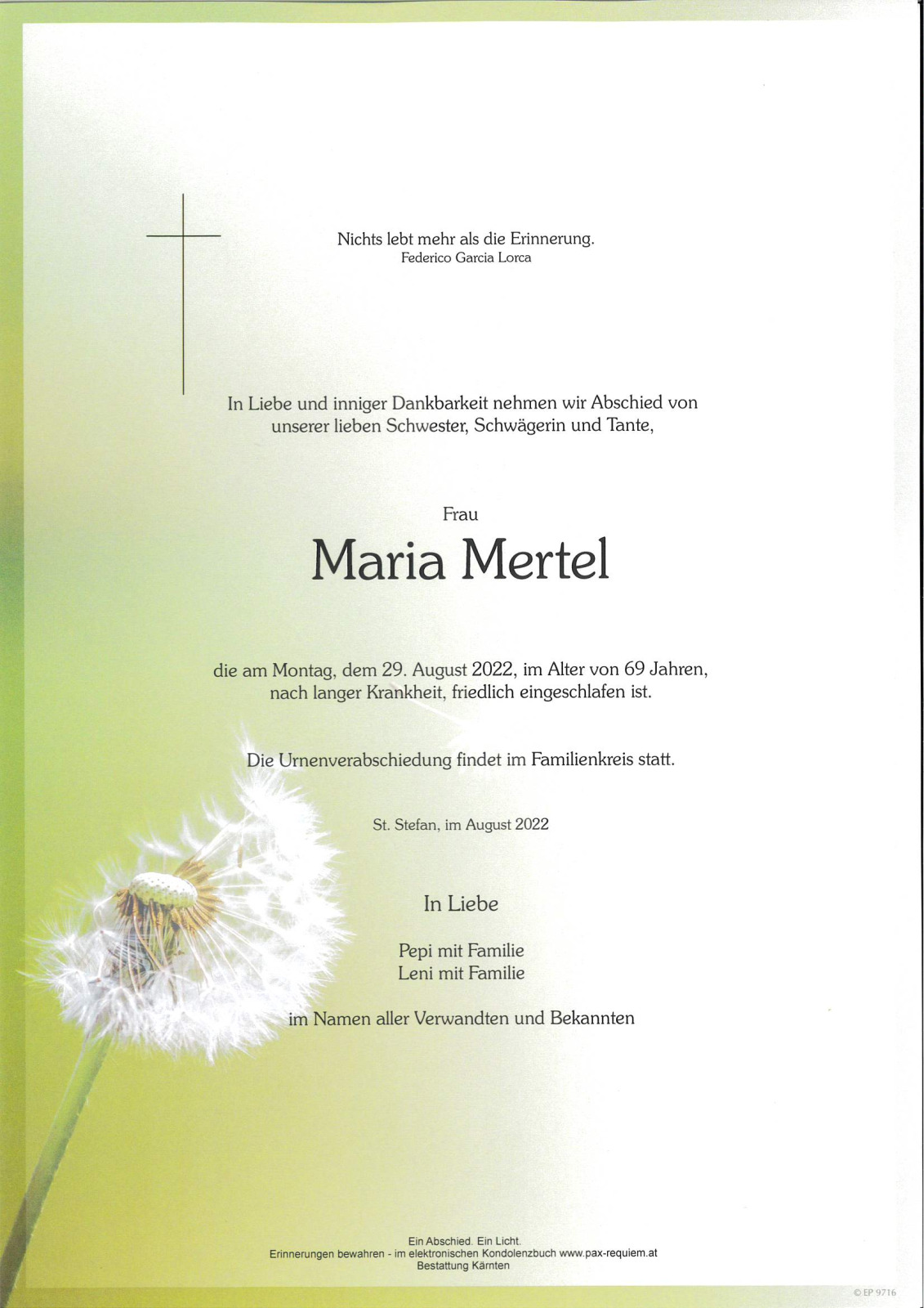 Parte Maria Mertel