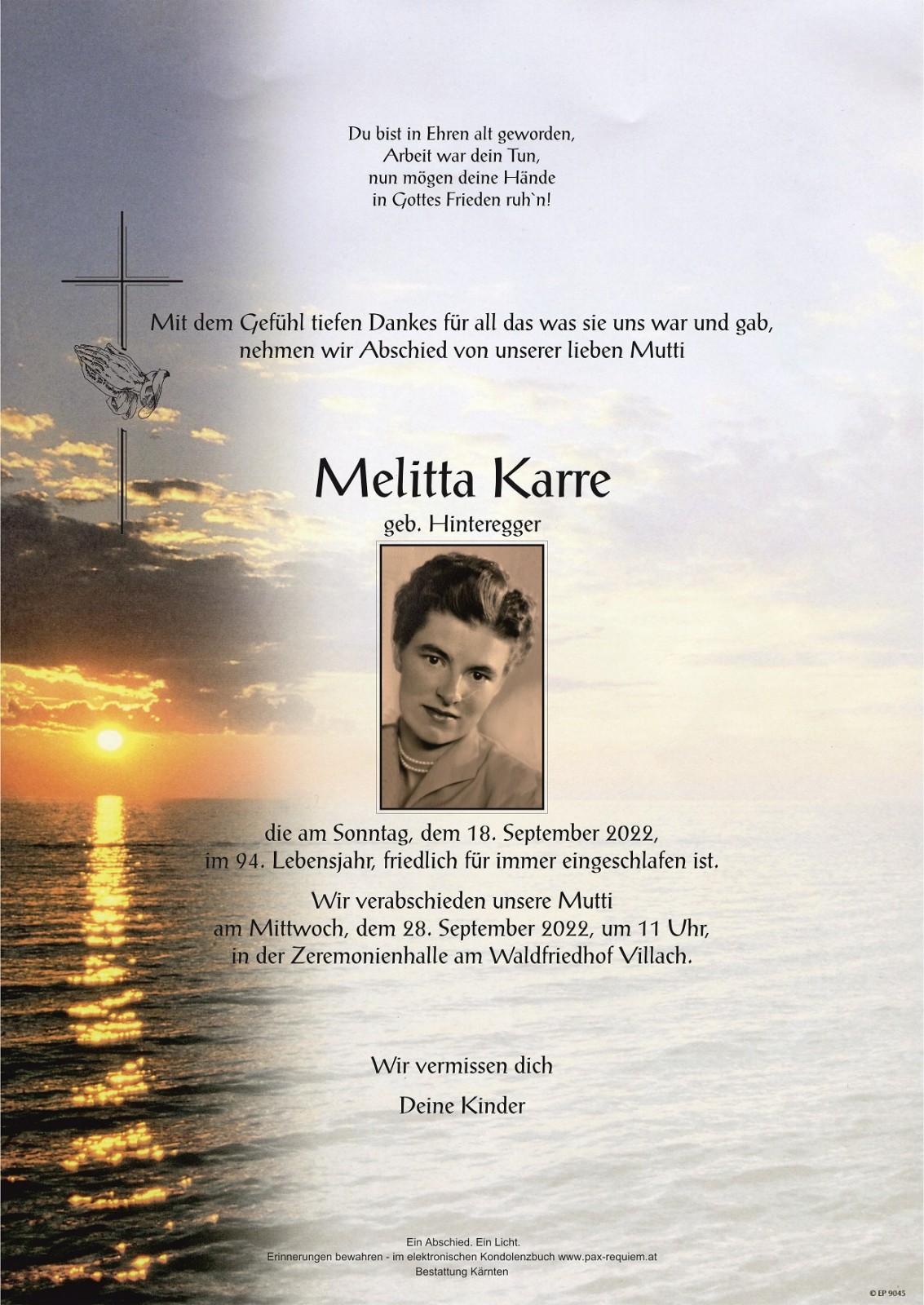 Parte Melitta Karre