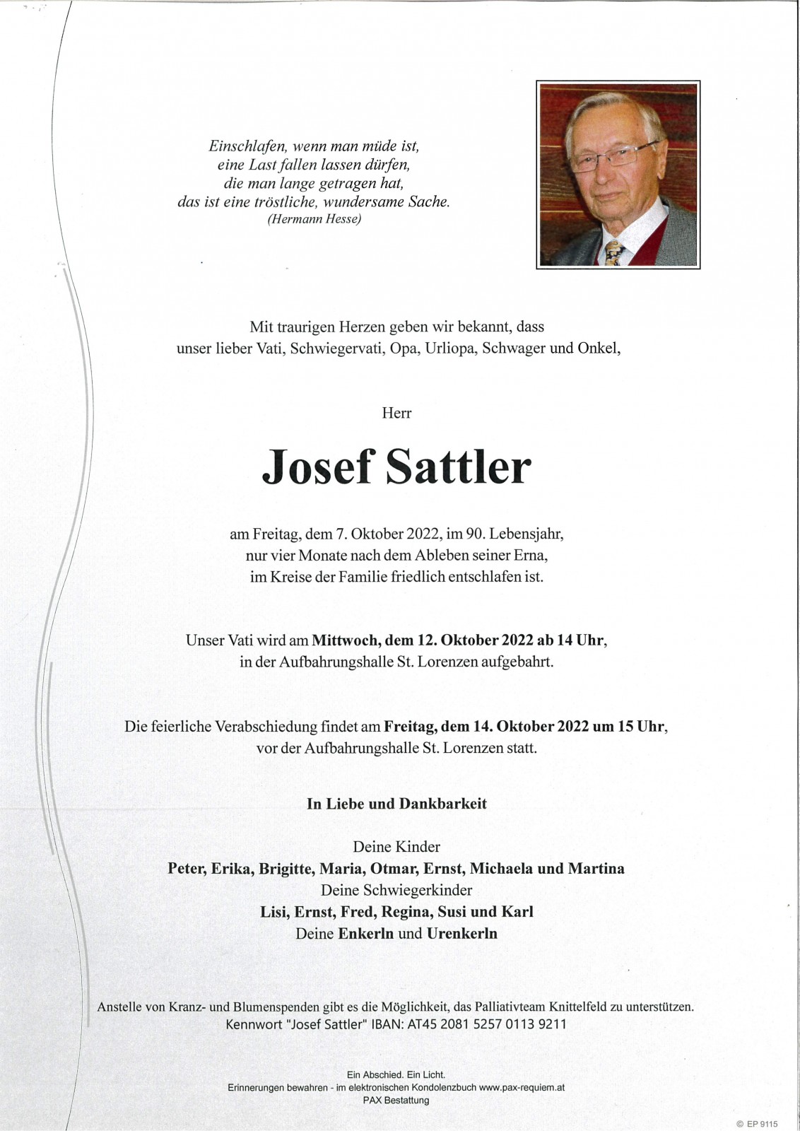 Parte Josef Sattler