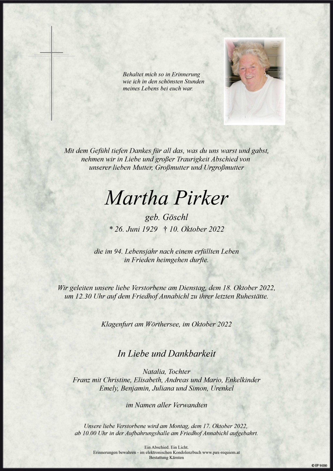 Parte Martha Pirker