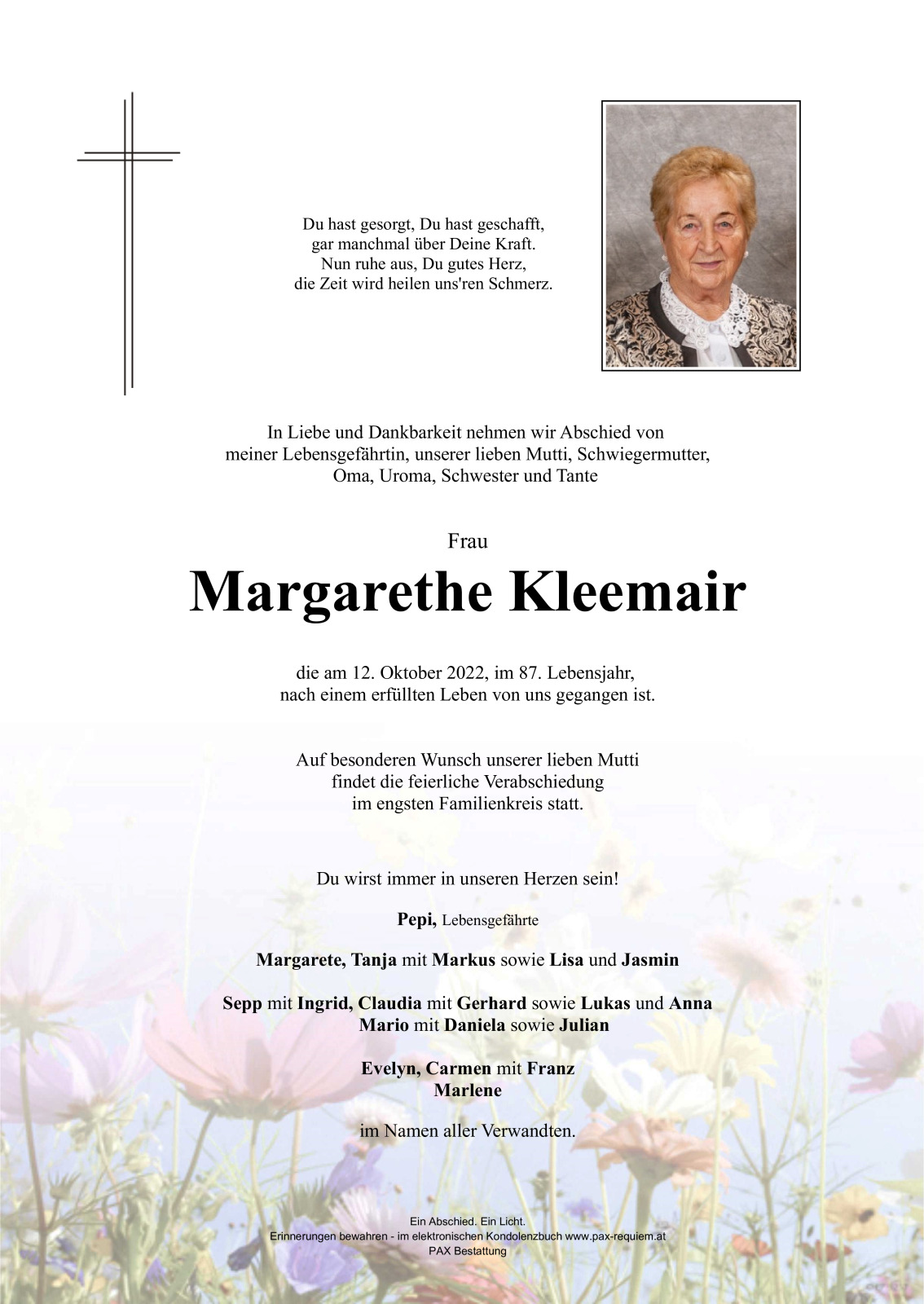 Parte Margarethe Kleemair