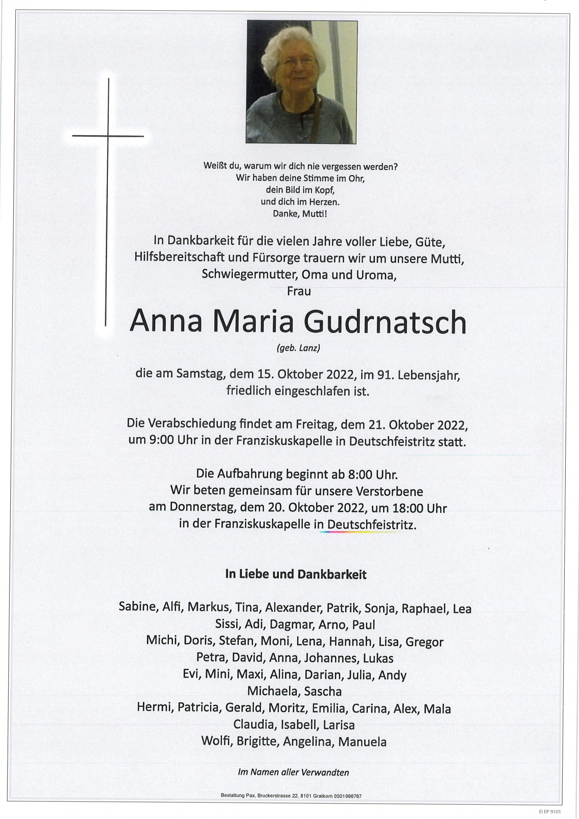 Parte Anna Maria Gudrnatsch