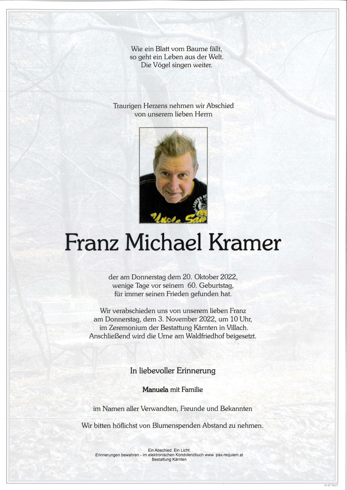 Parte Franz Michael Kramer