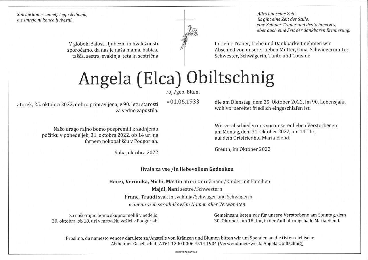 Parte Angela Obiltschnig