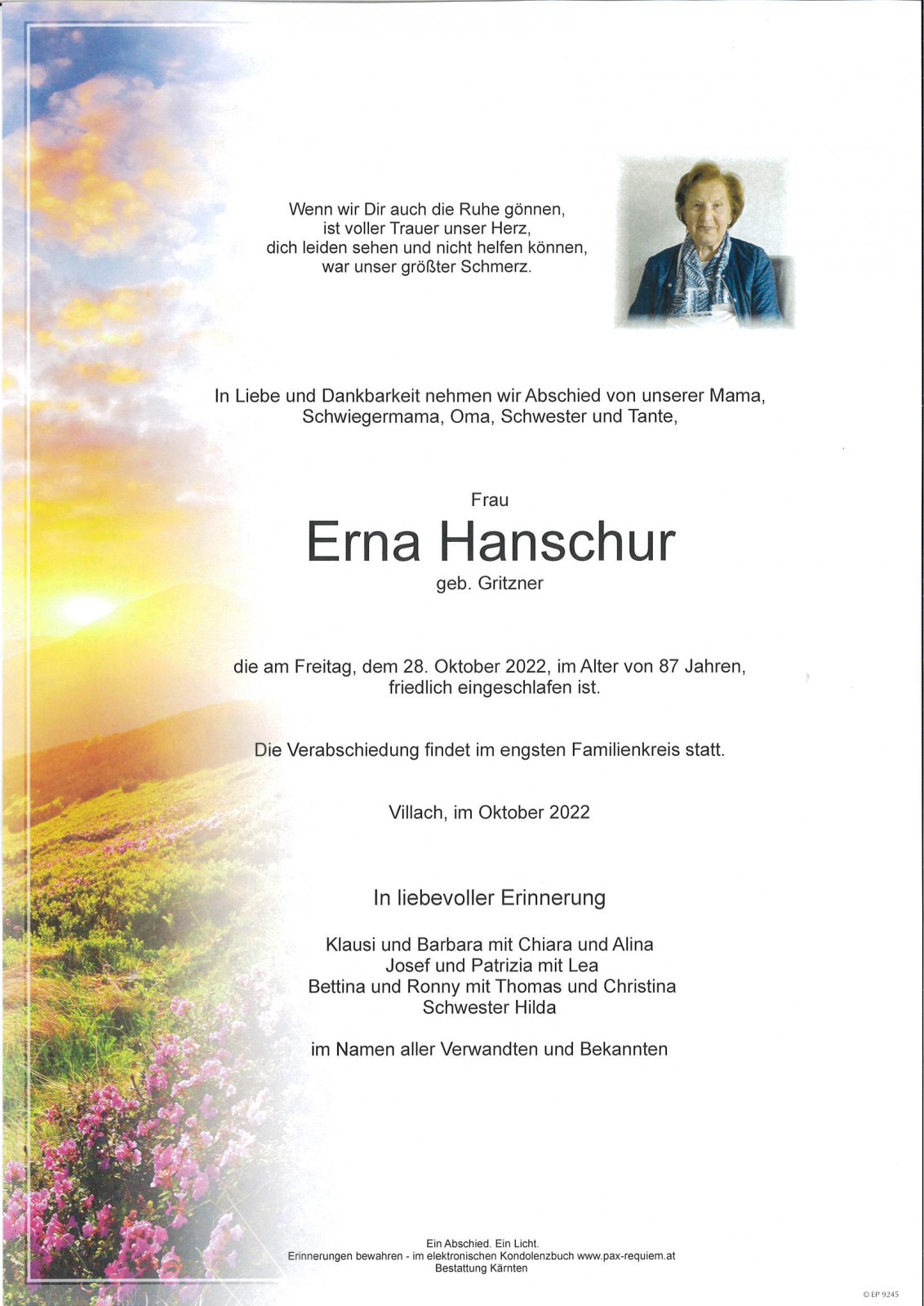 Parte Erna Hanschur