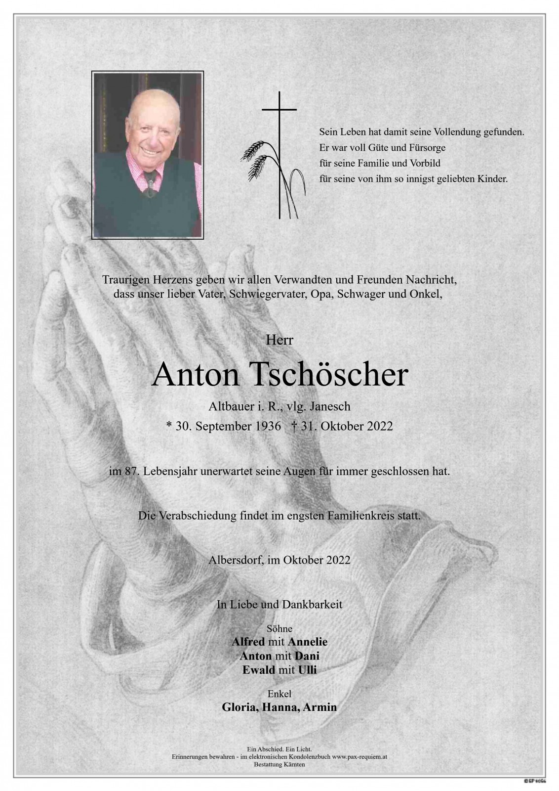 Parte Anton Tschöscher