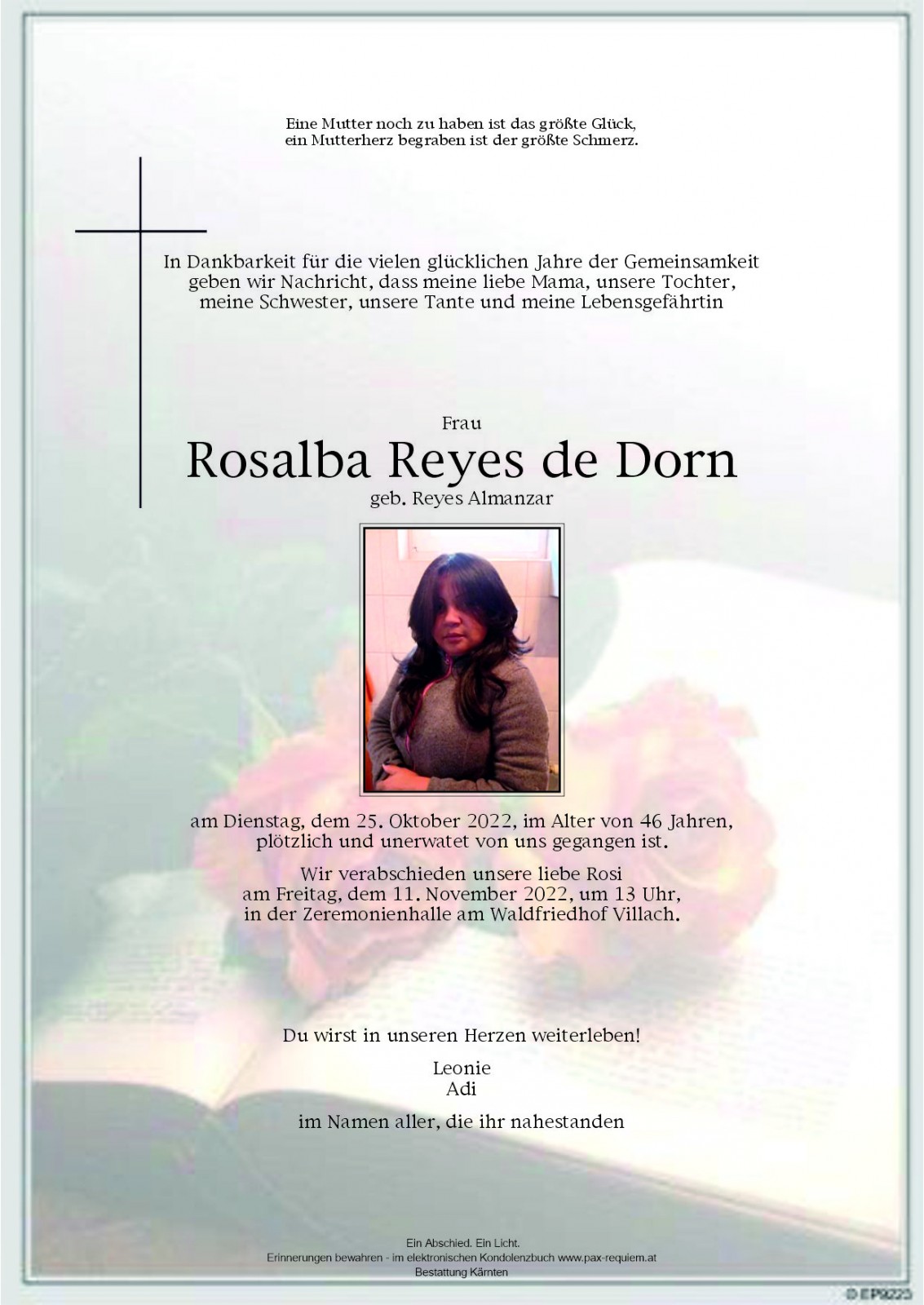 Parte Rosalba Reyes de Dorn