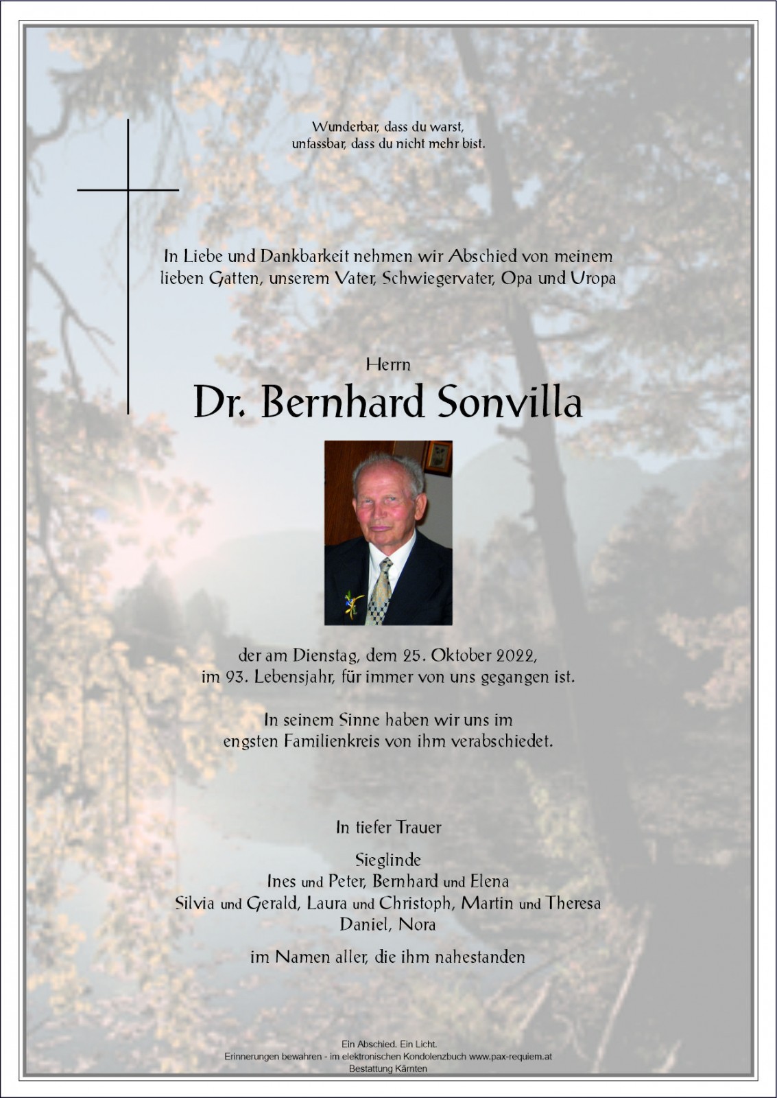 Parte Dr. Bernhard Sonvilla