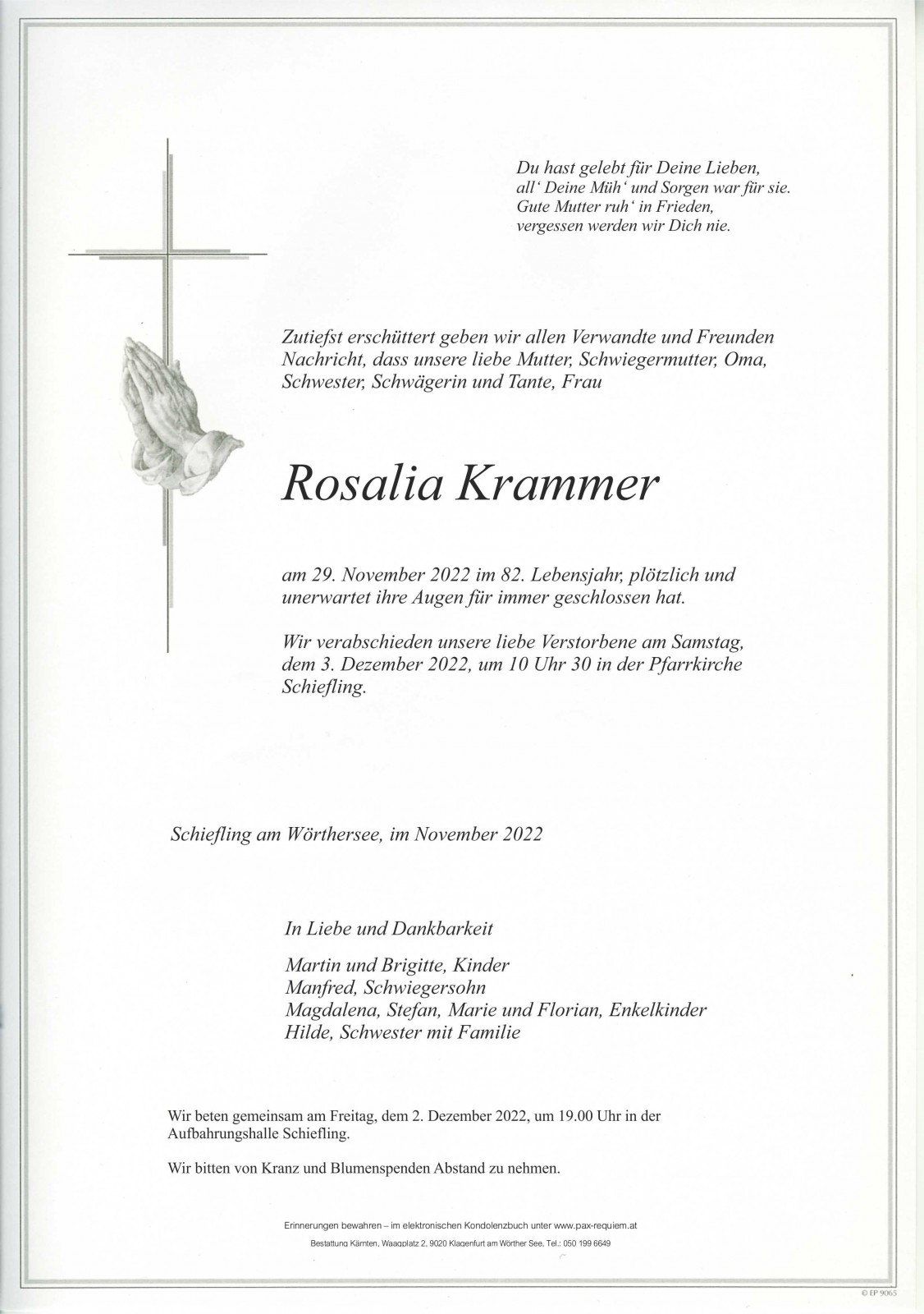 Parte Rosalia Krammer