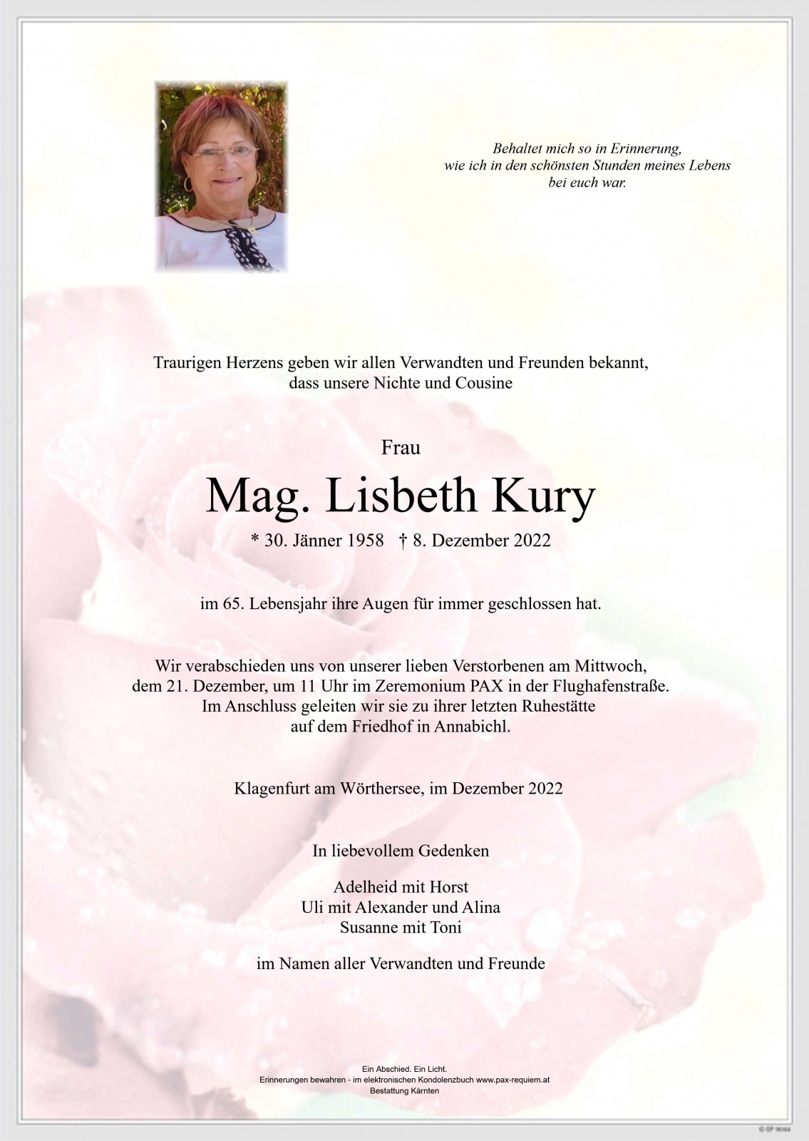 Parte Mag. Lisbeth Kury