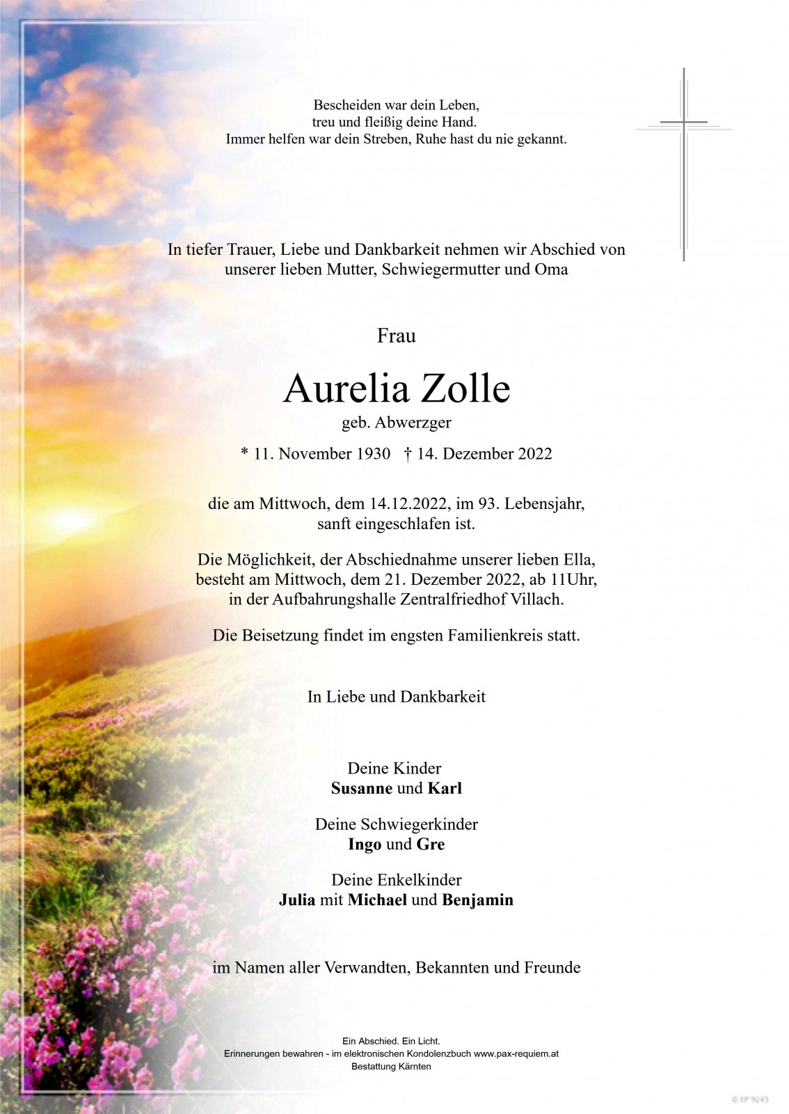 Parte Aurelia Zolle