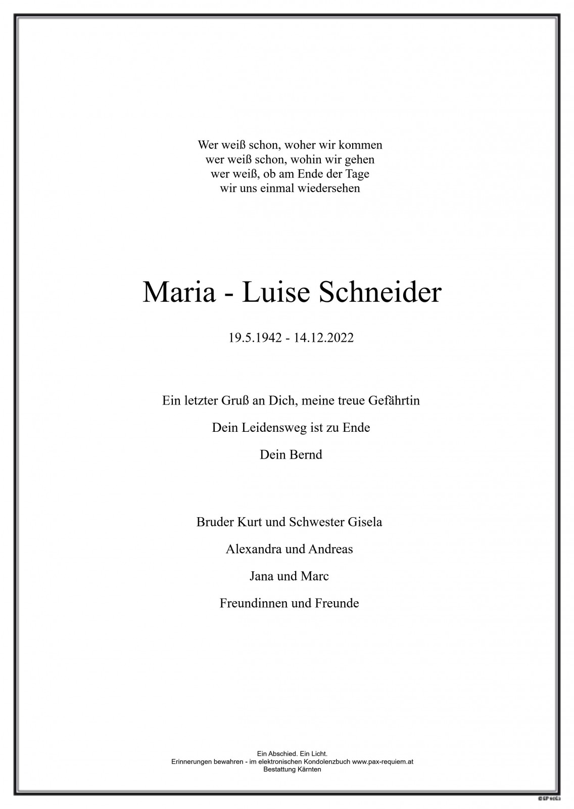 Parte Maria-Luise Schneider