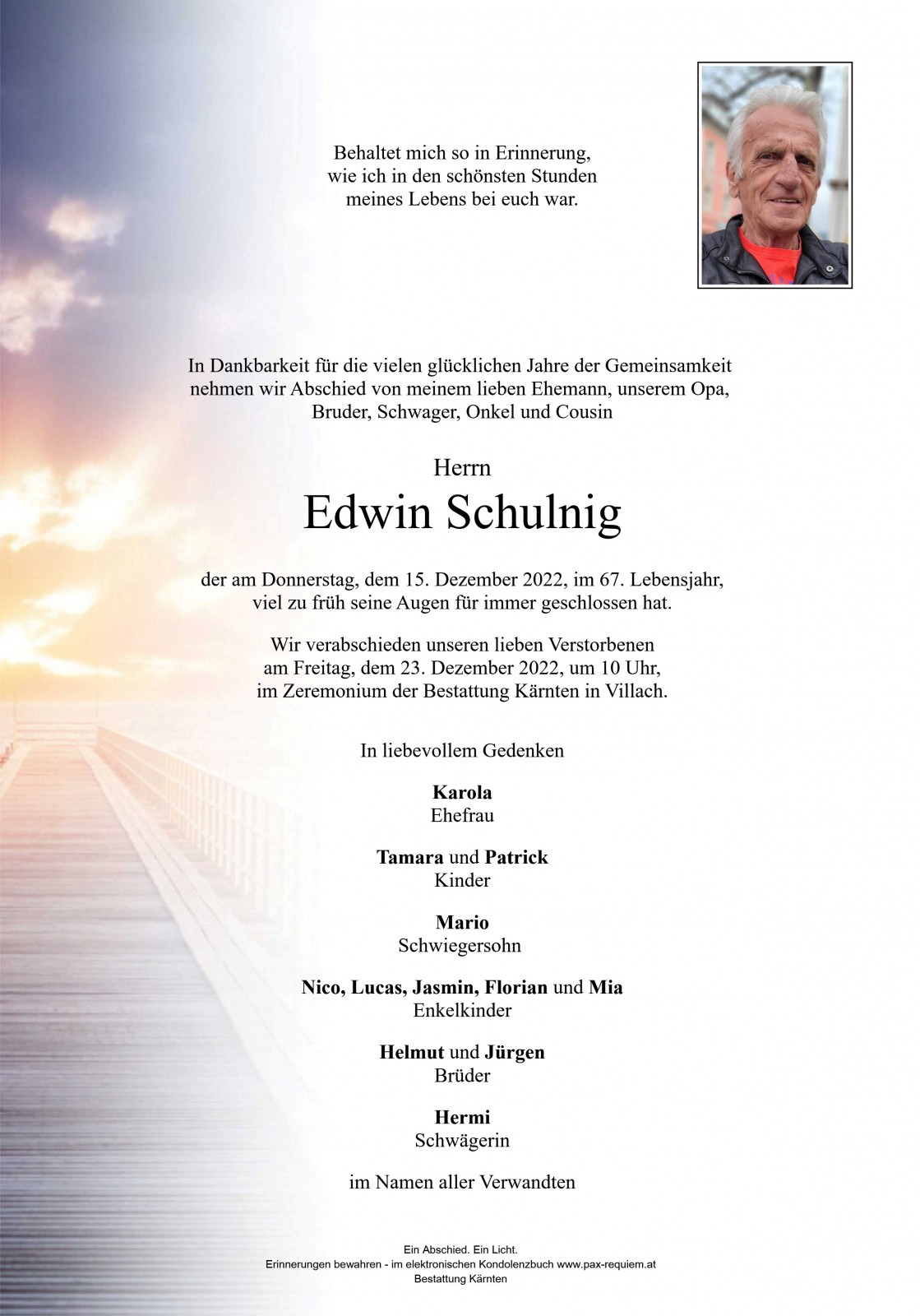 Parte Edwin Schulnig