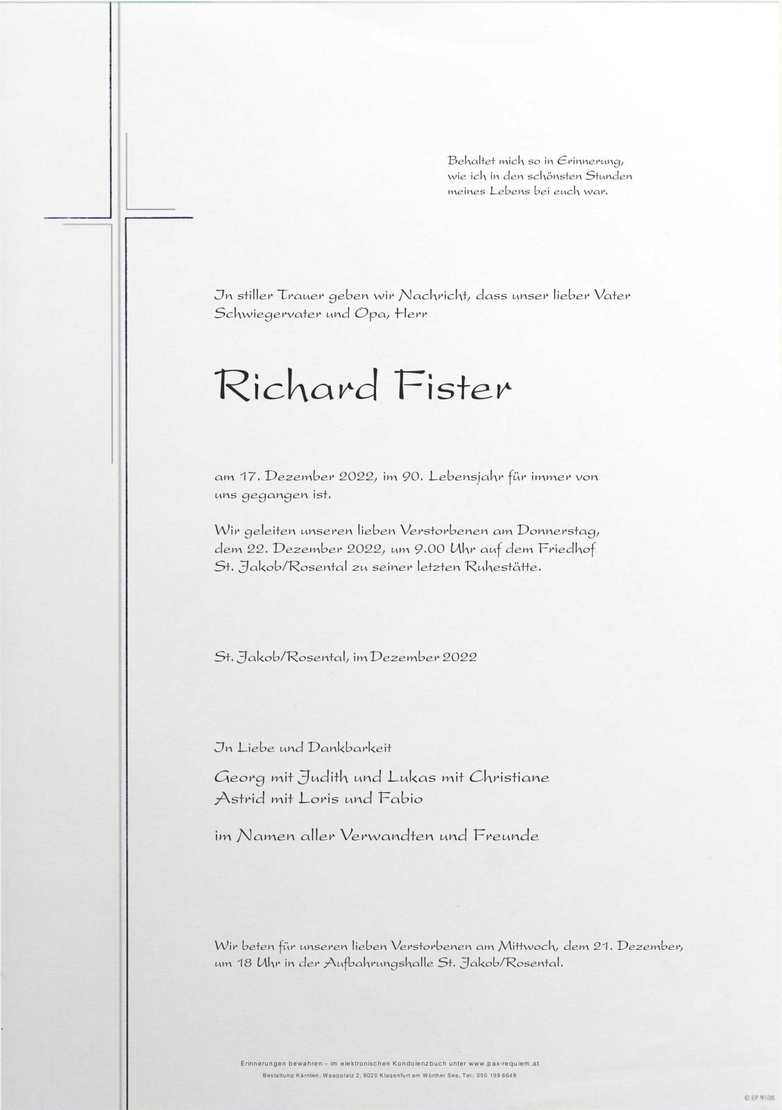 Parte Richard Fister