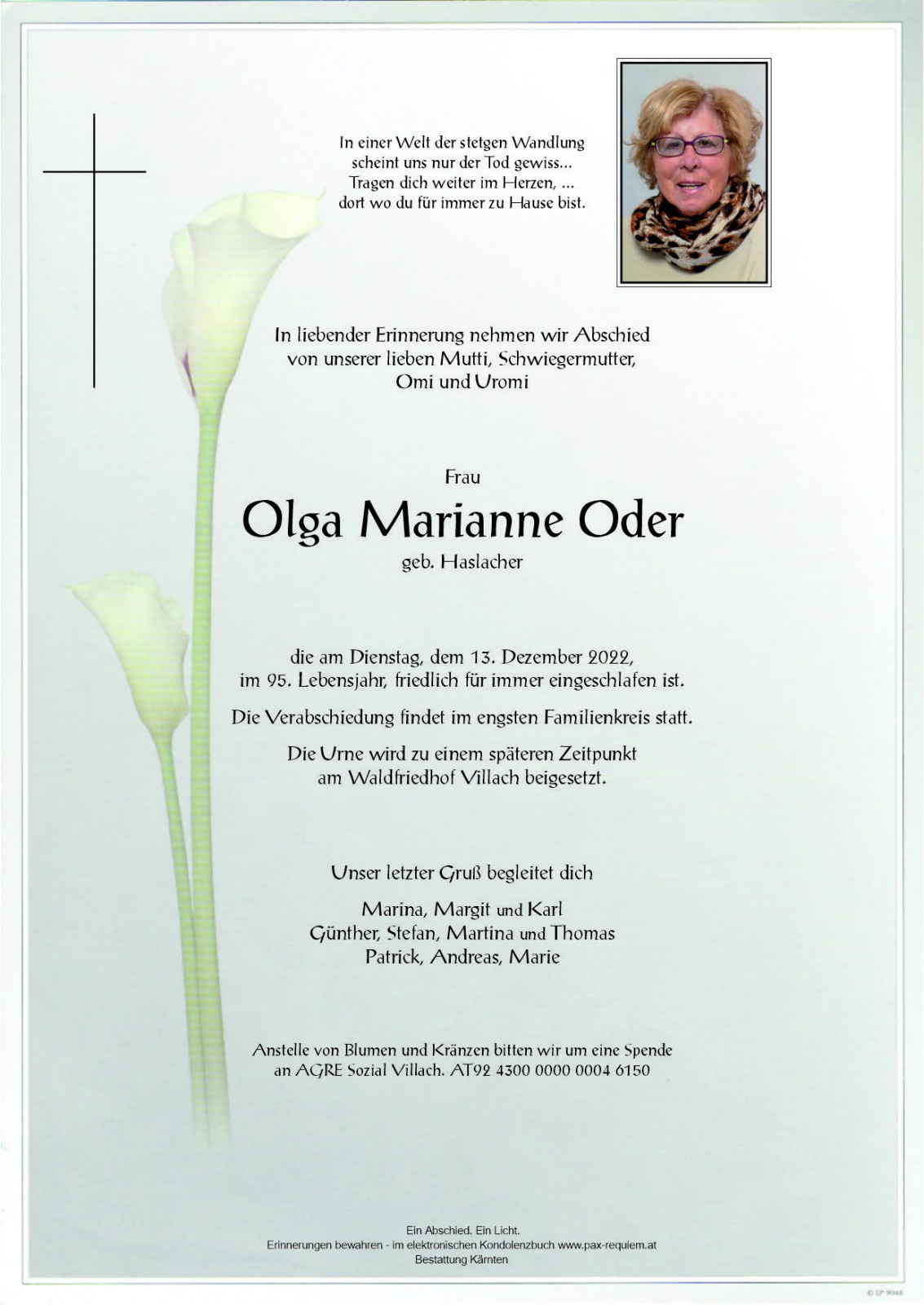 Parte Olga Marianne Oder