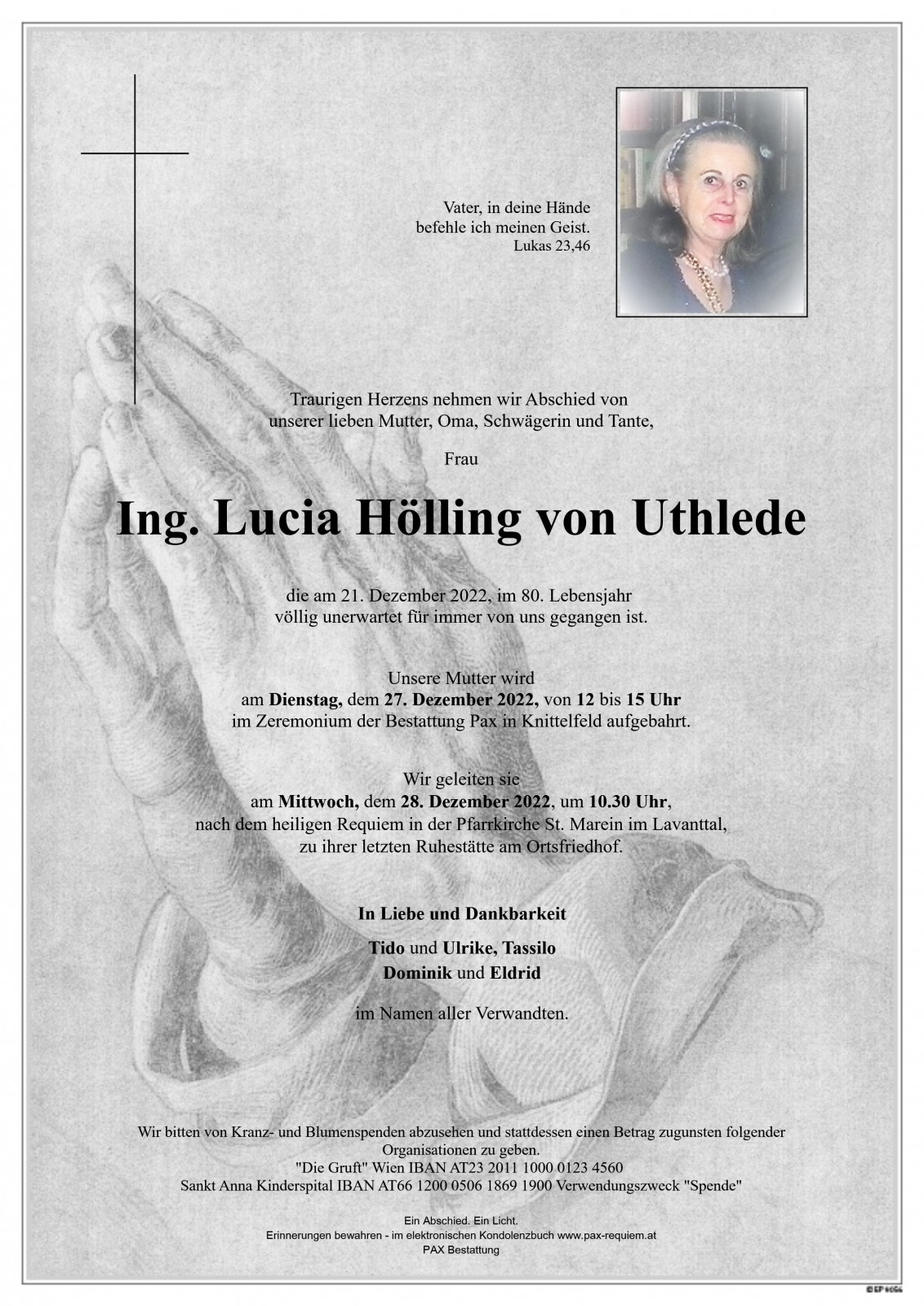 Parte Ing. Lucia Hölling von Uthlede