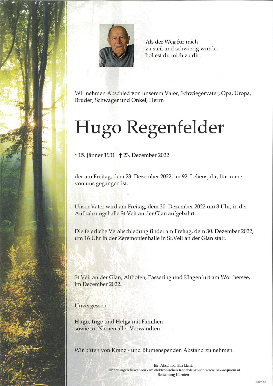 Parte Hugo Regenfelder